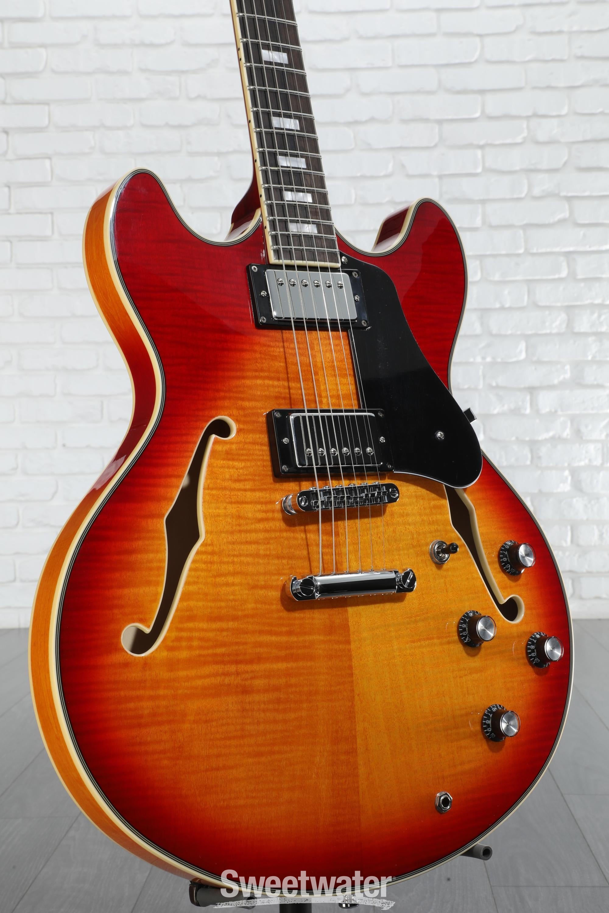 Sire Larry Carlton H7 Semi-hollow Electric Guitar - Cherry