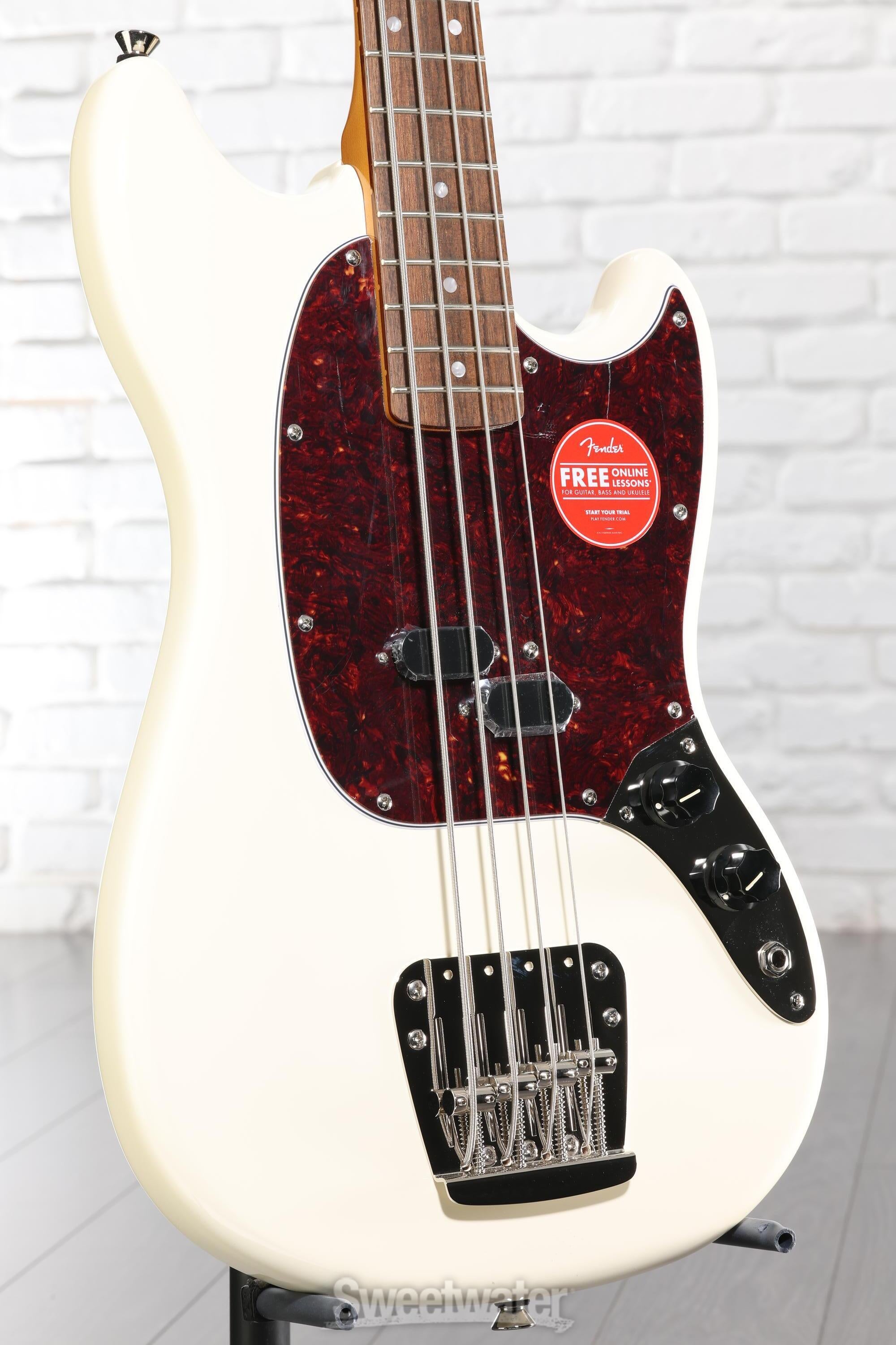 Squier Classic Vibe '60s Mustang Bass - Olympic White | Sweetwater