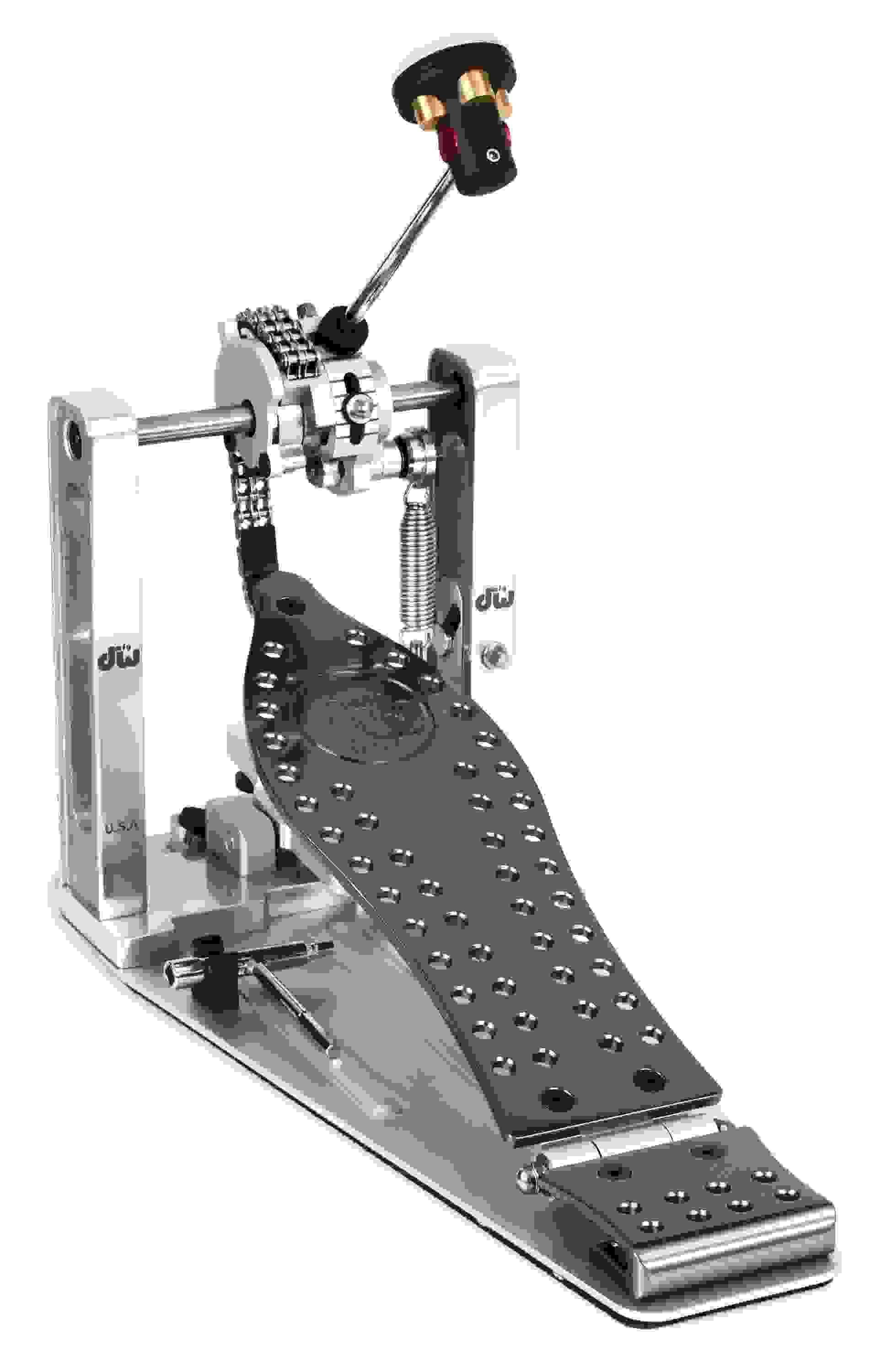 DW DWCPMCD MCD Machined Chain Drive Single Bass Drum Pedal - Polished