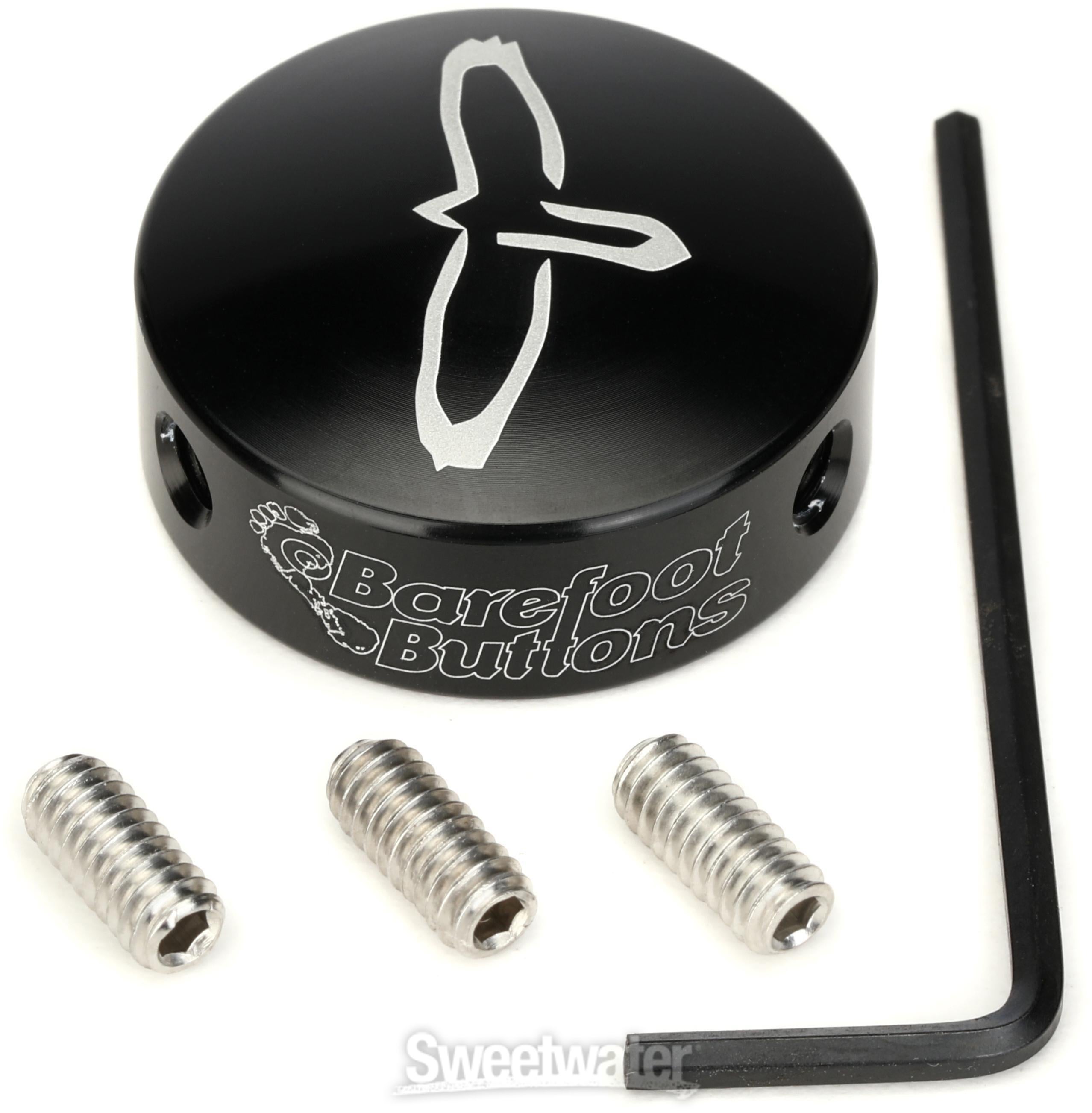 PRS Barefoot Button V1 Standard Footswitch Cap - Black w/PRS