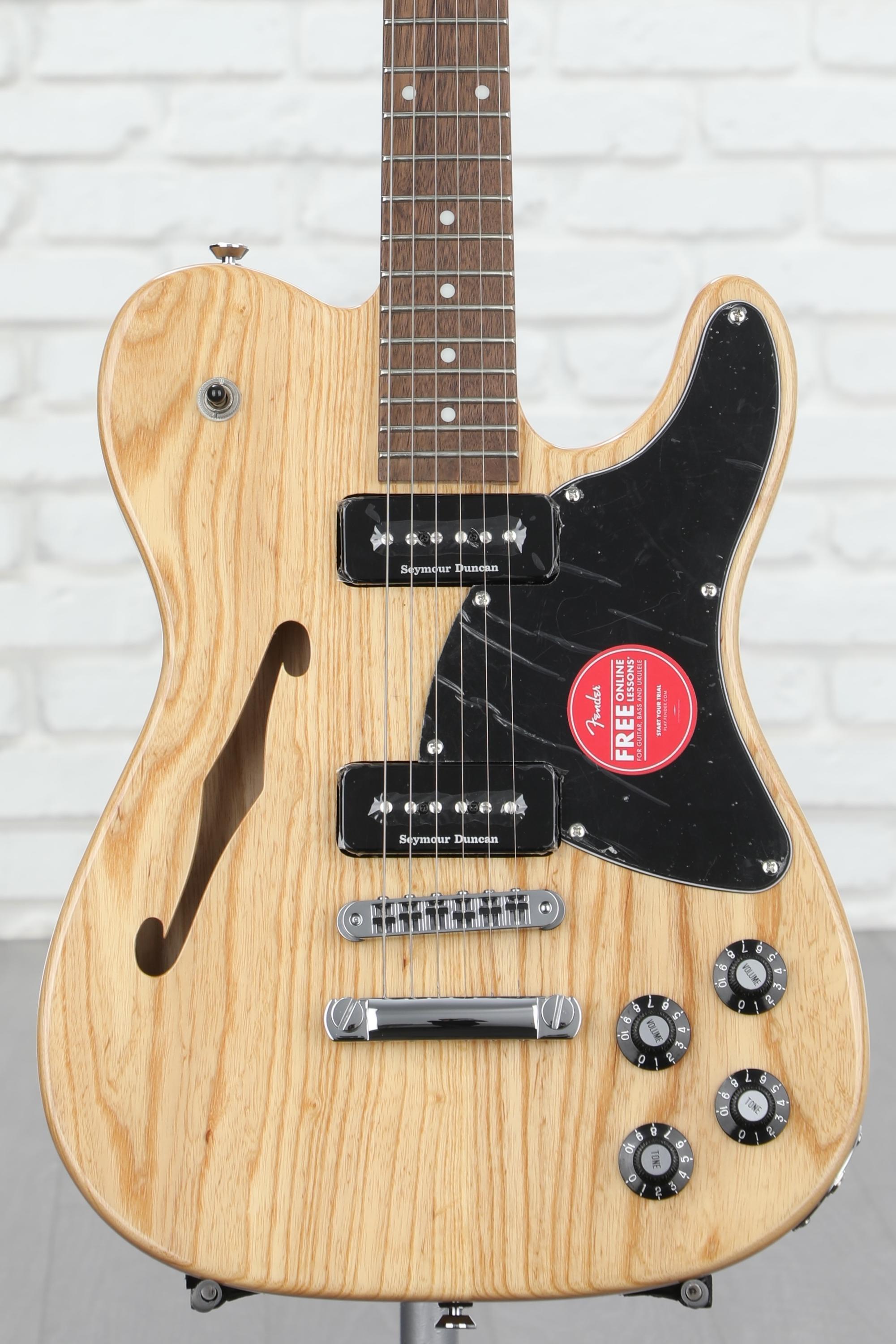 Fender Jim Adkins JA-90 Telecaster Thinline Semi-hollowbody Electric Guitar  - Natural with Indian Laurel Fingerboard