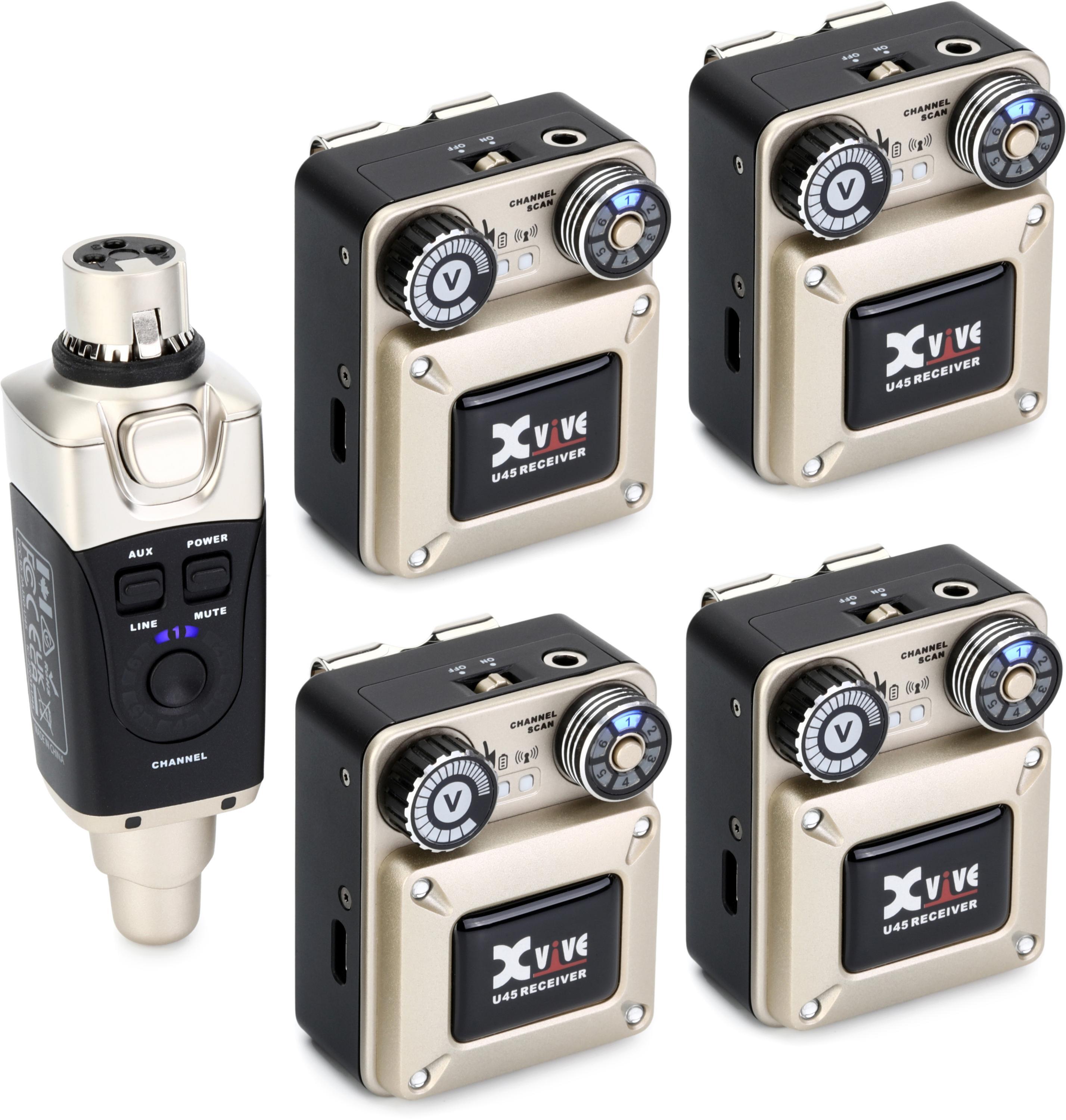 Xvive U45R4 Wireless In-ear Monitoring System - 5.8GHz | Sweetwater