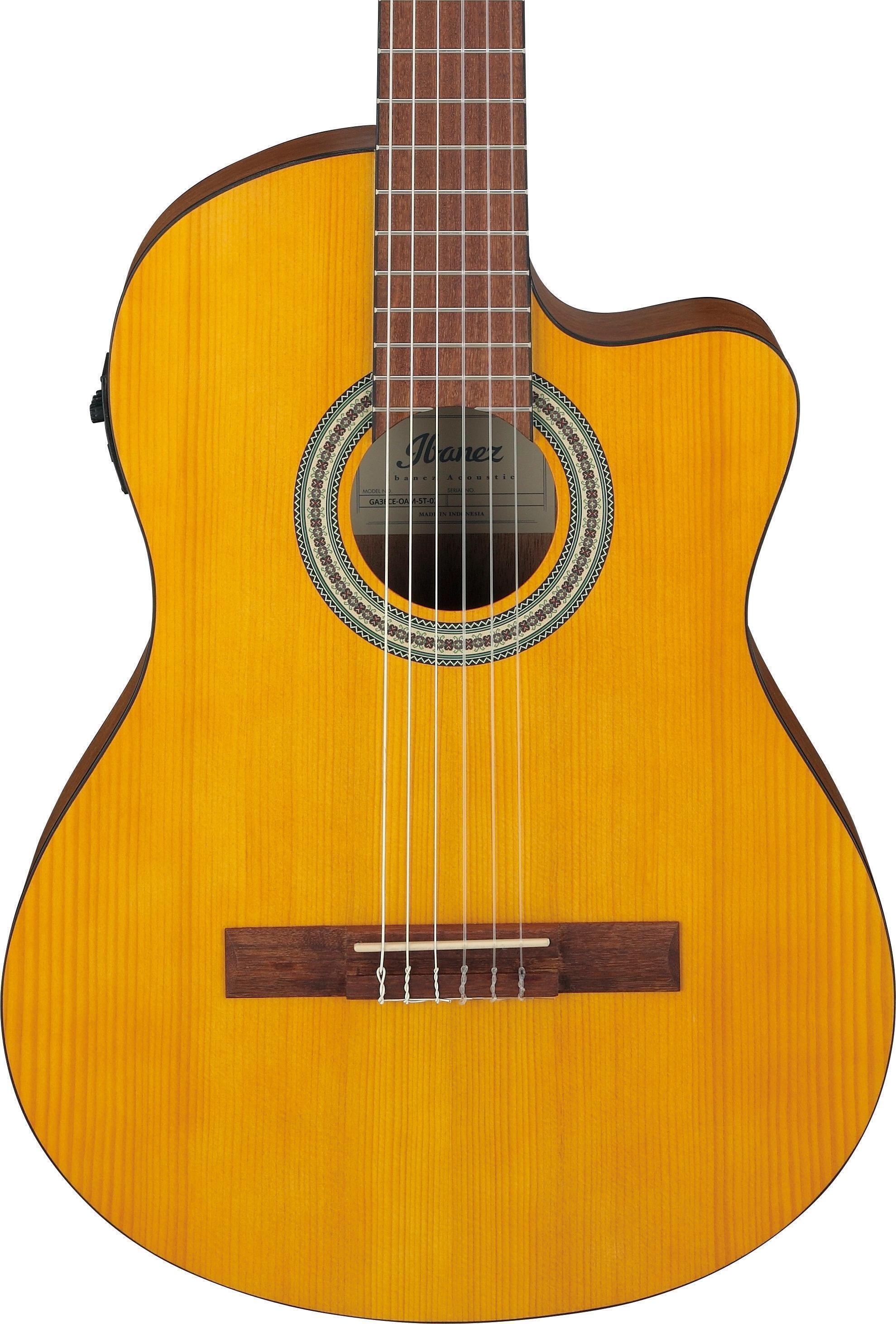 Photo of Ibanez GA3ECE Nylon-string Acoustic-electric Guitar - Open Pore Amber