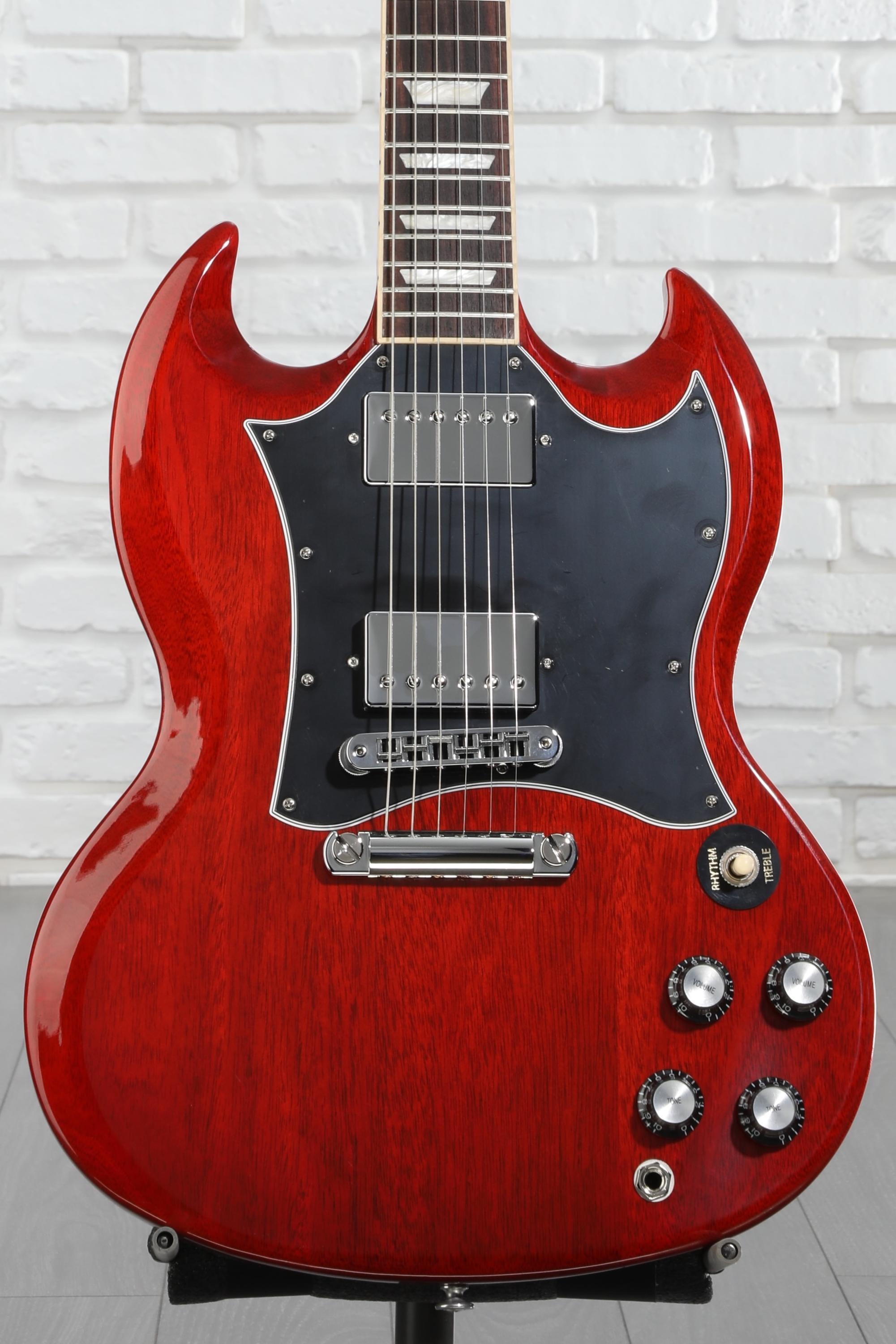 ギター Gibson 2022 SG Standard Heritage Cherry Gibson SG Standard Cherry Red 2022 – Black Bobbin