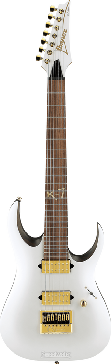 Ibanez K7YANG Brian "Head" Welch Signature 7-string Electric Guitar - Matte White