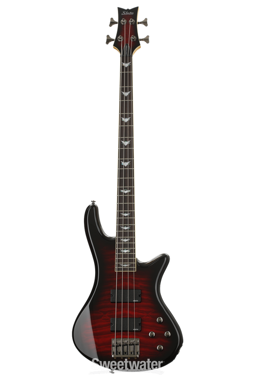 Schecter Stiletto Extreme 4 Bass Guitar - Black Cherry