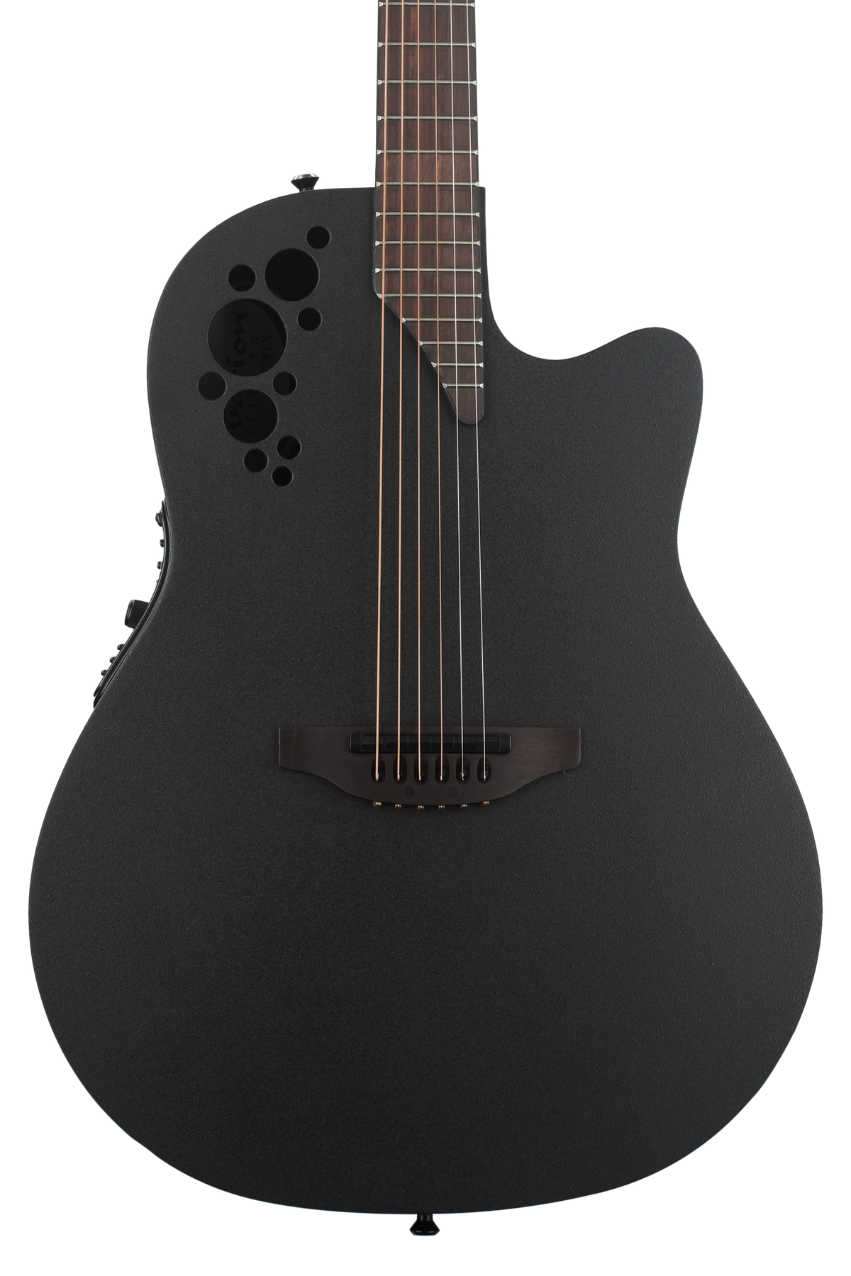 Ovation Mod TX Mid Acoustic-Electric Guitar - Black Textured | Sweetwater