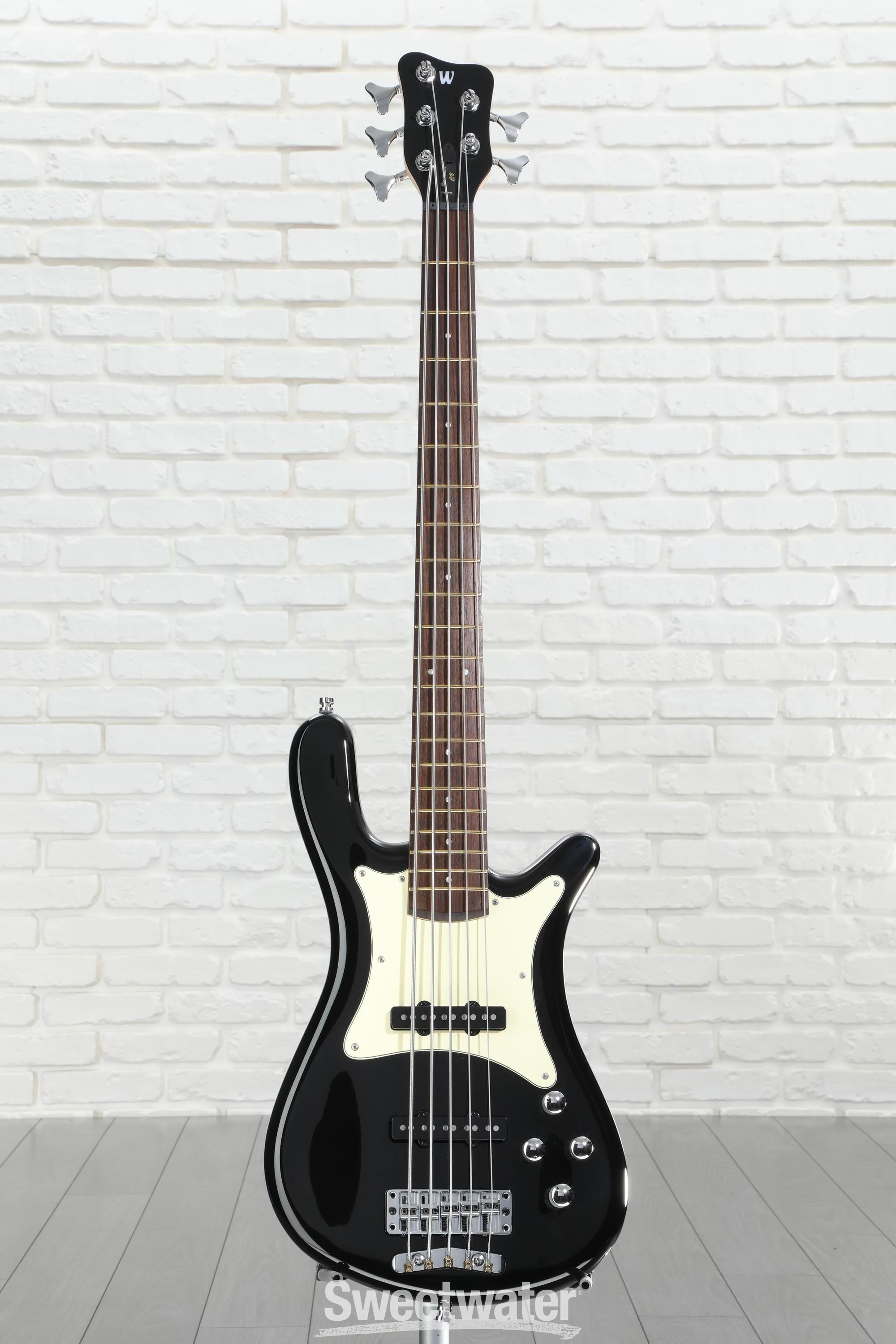 Warwick Pro Series 5 Streamer CV Electric Bass Guitar - Black | Sweetwater