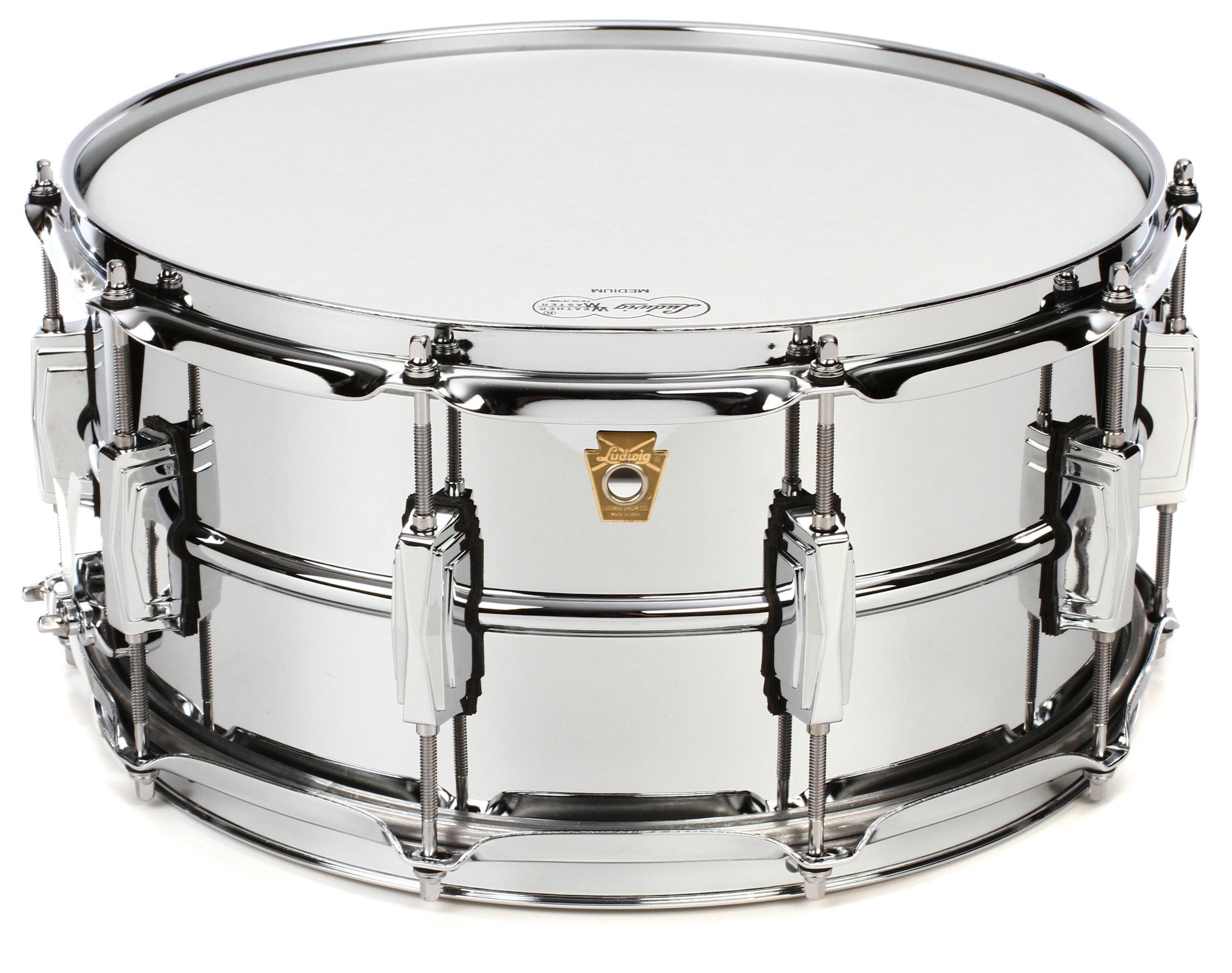 Ludwig Supraphonic LM402 6.5-inch x 14-inch Snare Drum - Smooth Chrome with  Imperial Lugs