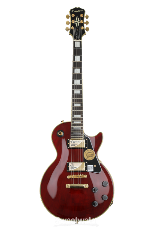 Epiphone Les Paul Custom Pro - Wine Red - Sweetwater Exclusive