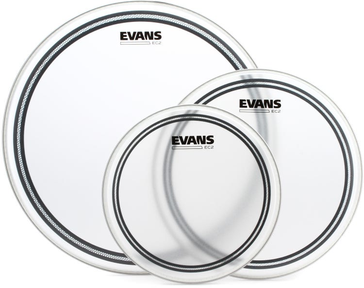 Evans EC2S Frosted 3-piece Tom Pack - 10/12/16 inch