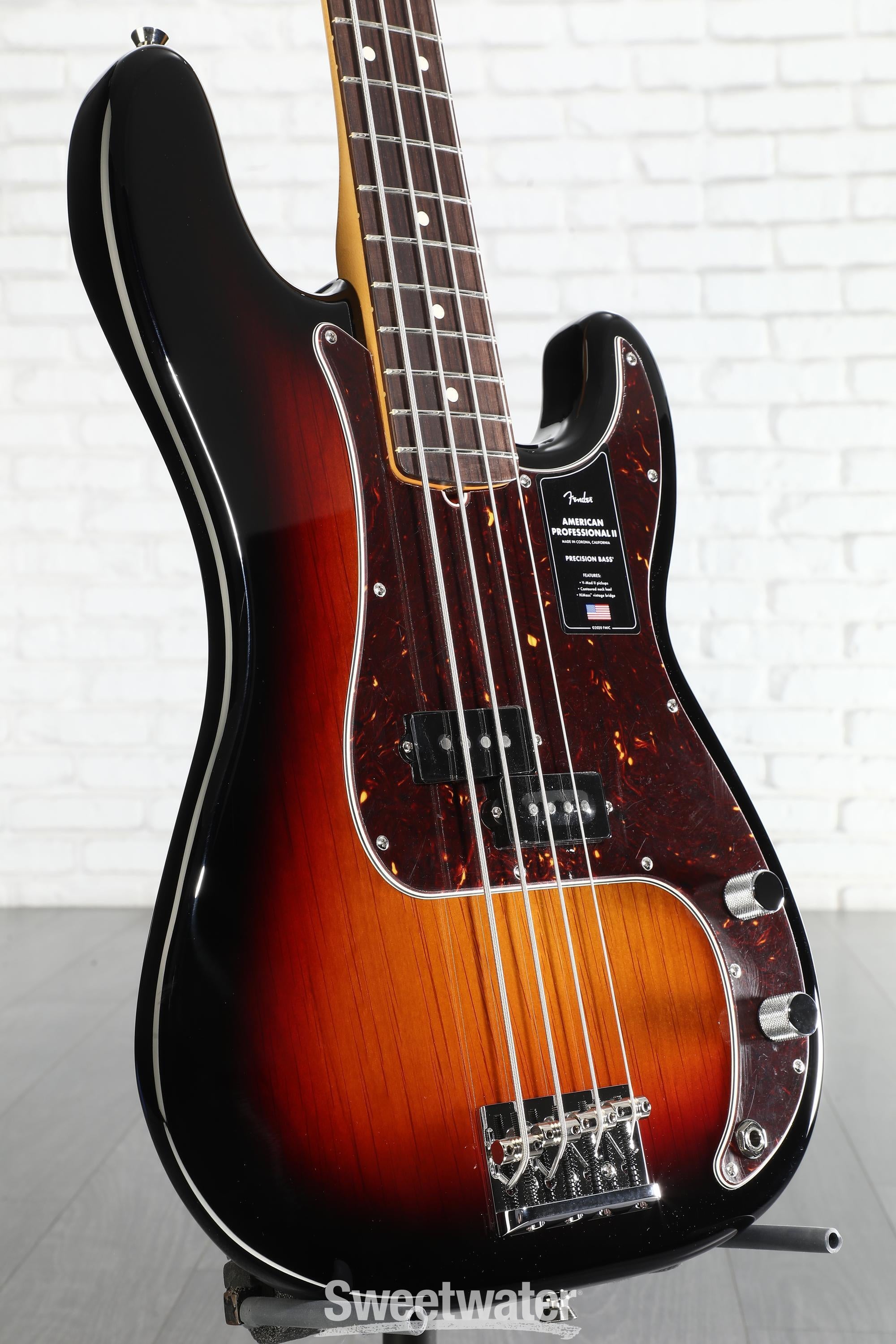 Fender American Professional II Precision Bass Guitar - 3-color