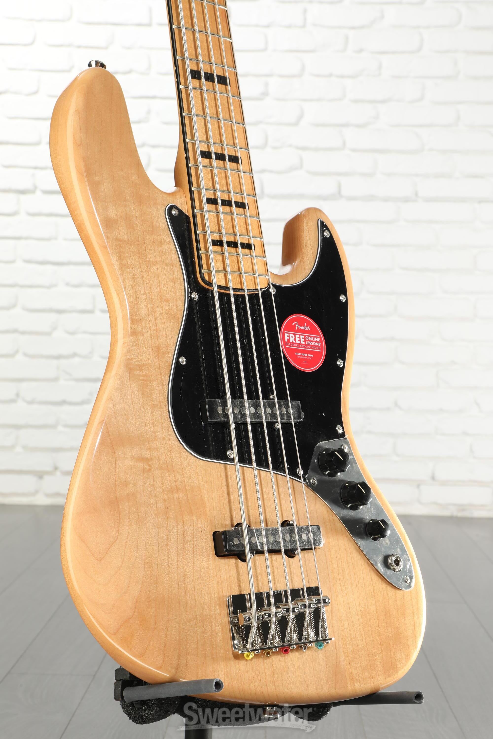 Squier Classic Vibe '70s Jazz Bass V - Natural with Maple