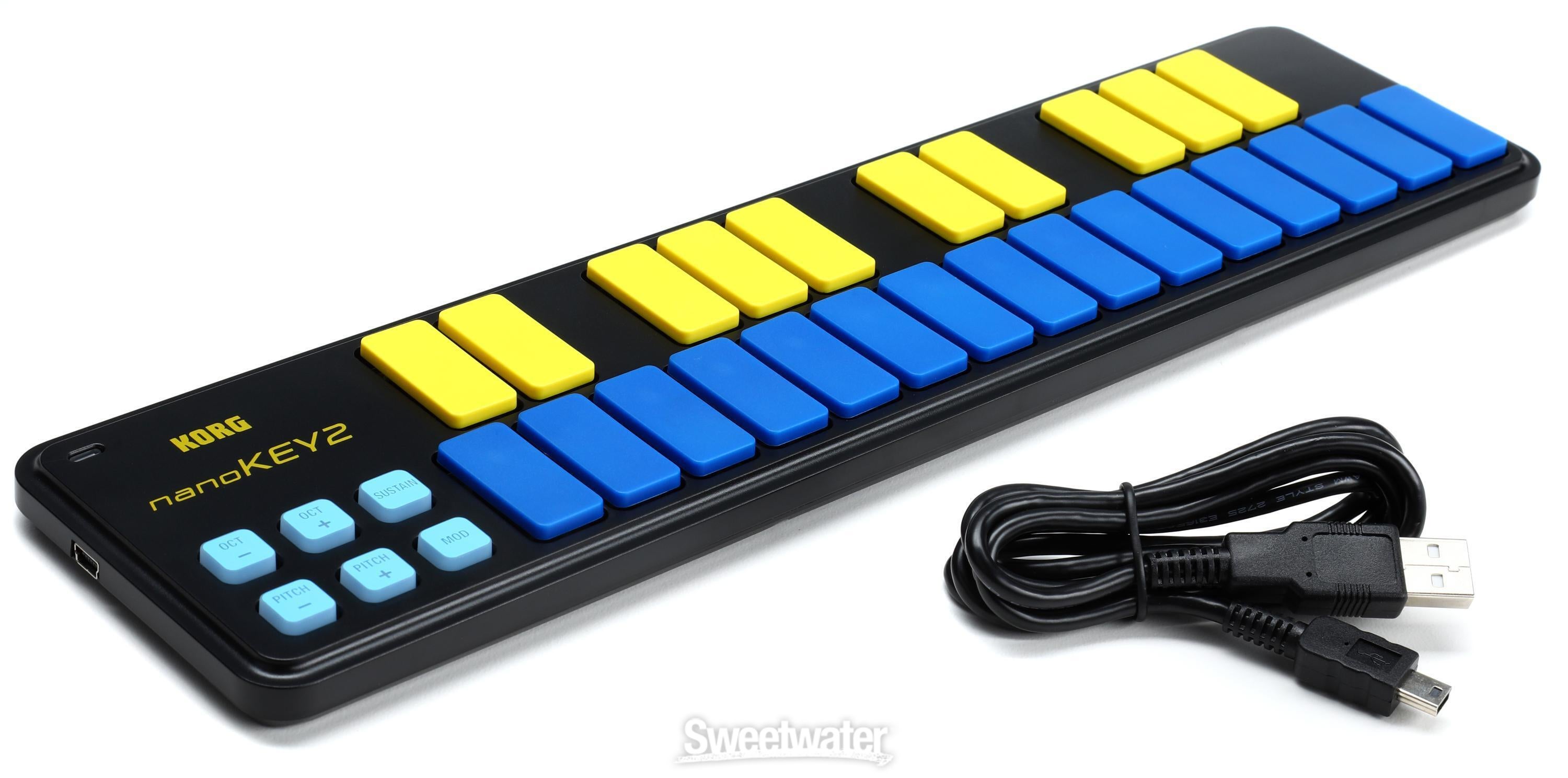 Korg nanoKEY2 25-key Keyboard Controller - Blue/Yellow Limited