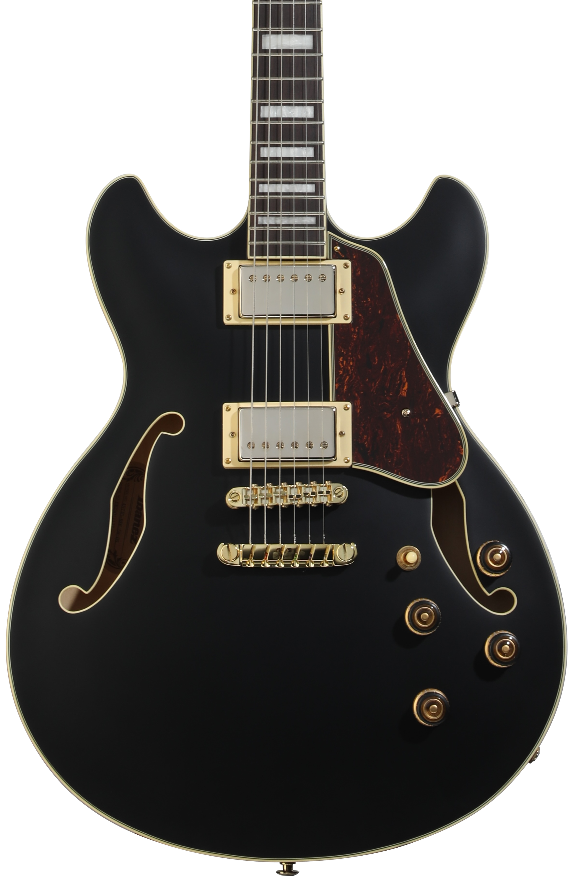 Ibanez Artcore AS73G Semi-hollowbody Electric Guitar - Black Flat