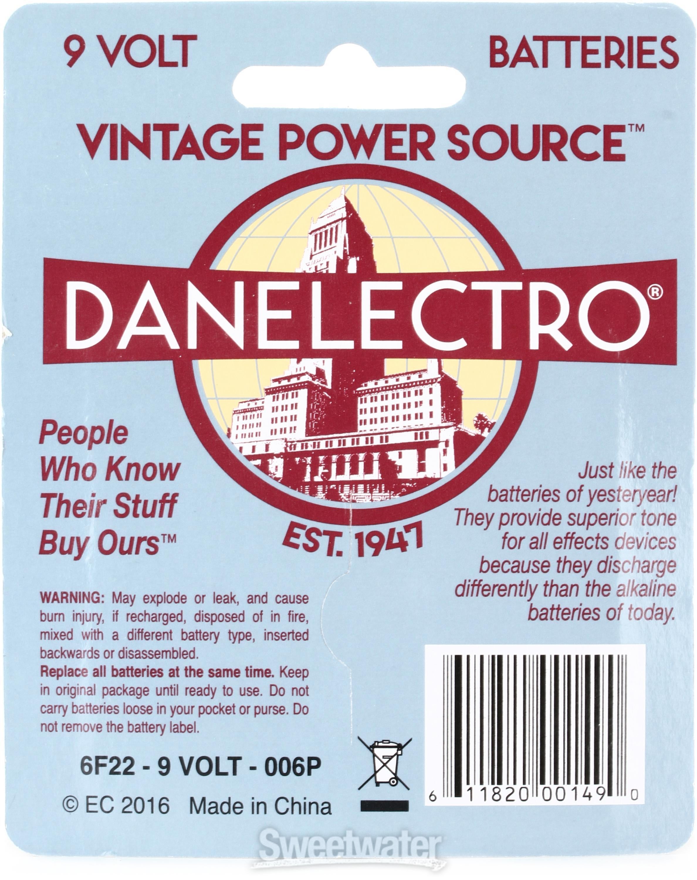 Danelectro DB-2 Vintage 9V Battery (2-pack)