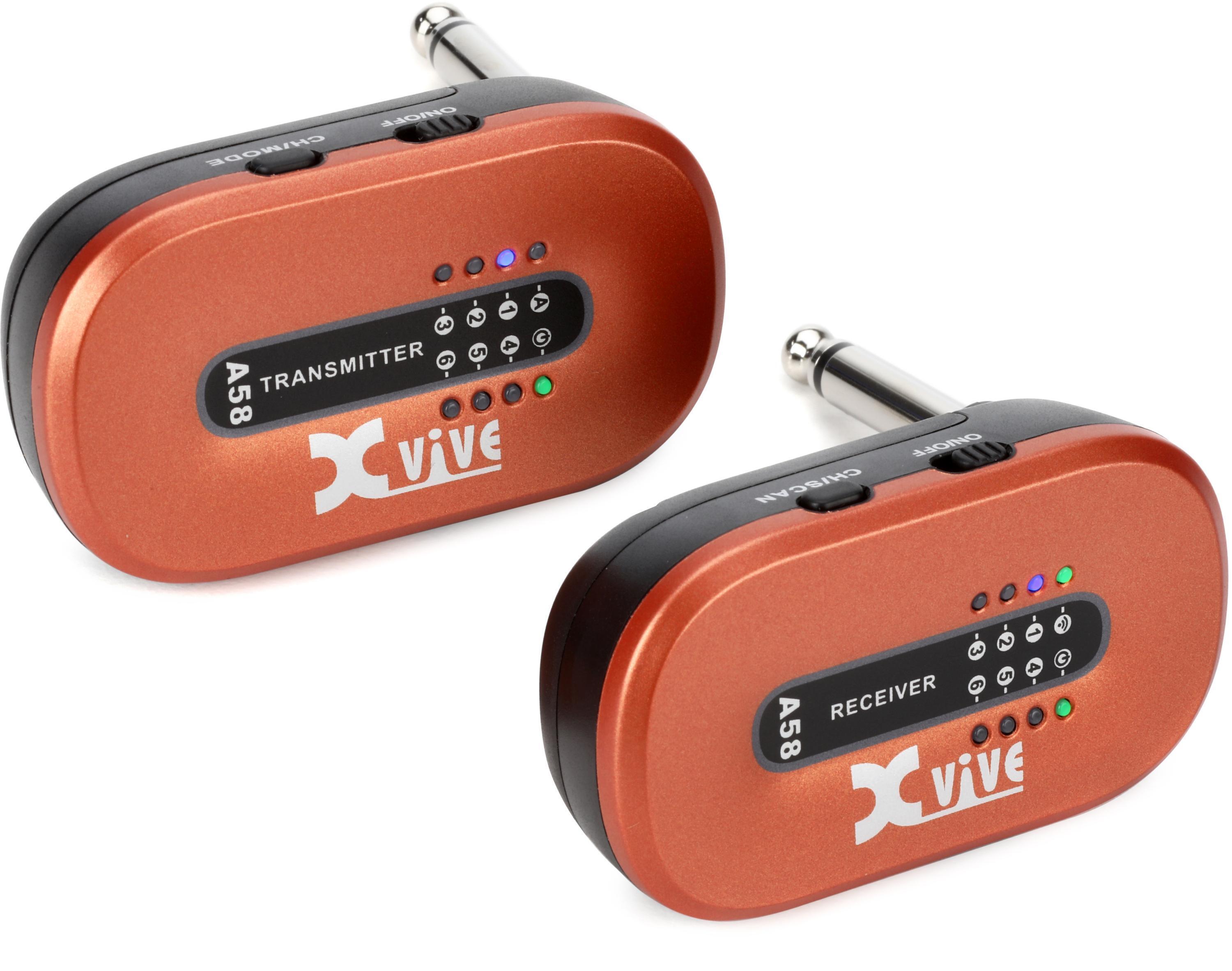Xvive A58 Wireless Guitar System - Orange | Sweetwater