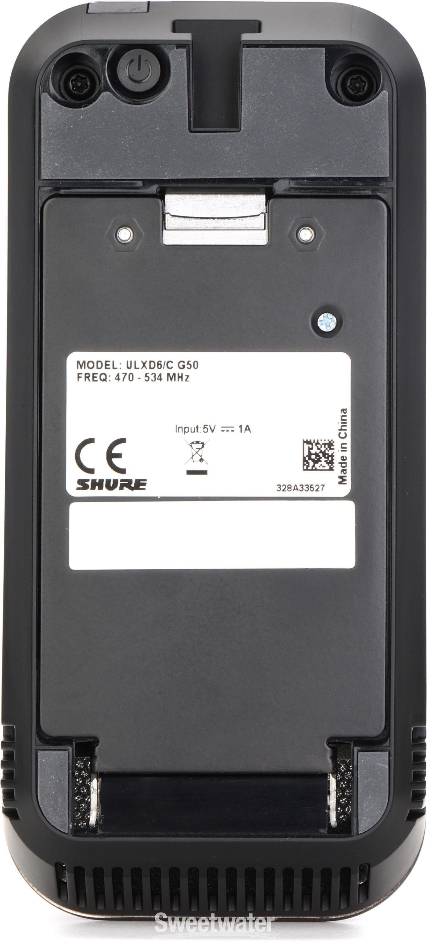 Shure ULXD6/C Wireless Boundary Microphone Transmitter - G50 Band