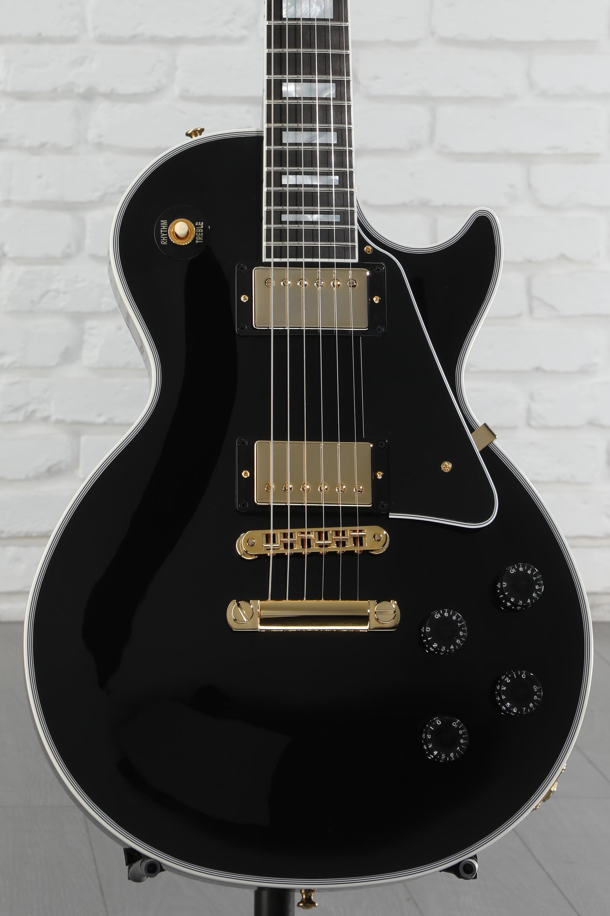 Gibson Custom Les Paul Custom Electric Guitar - Ebony, Ebony