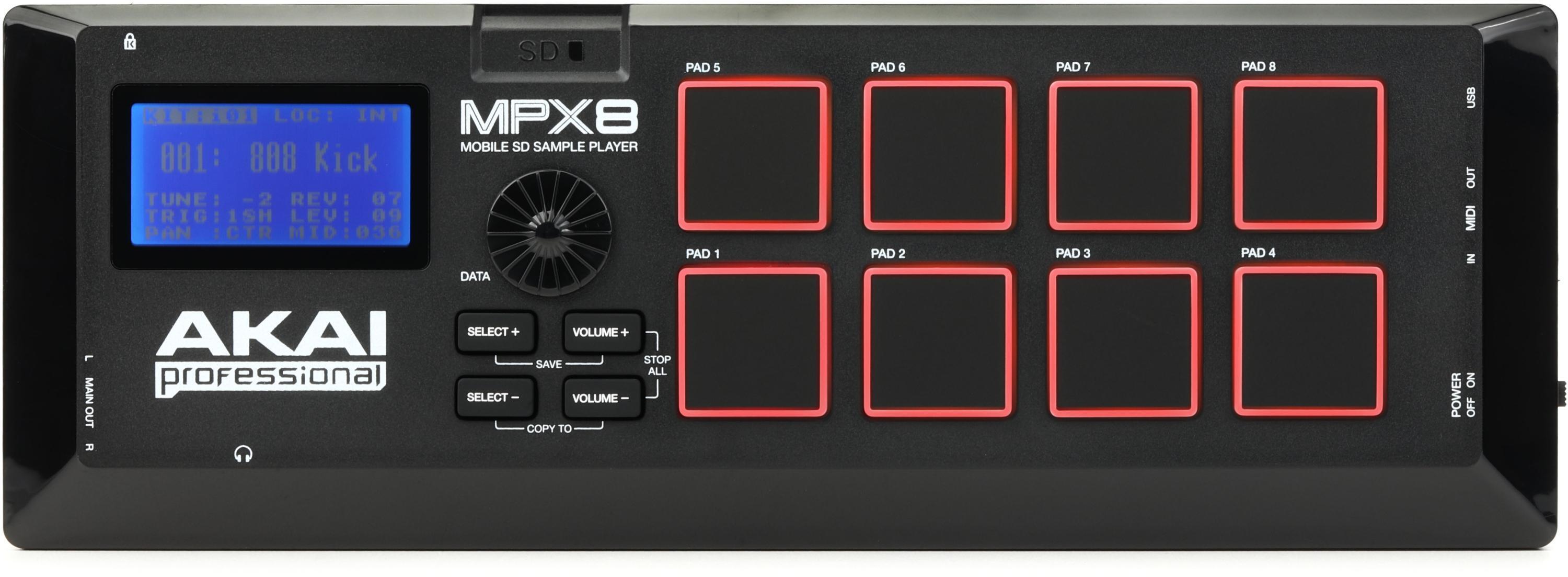 Akai Professional MPX8 SD Sample Pad Controller | Sweetwater