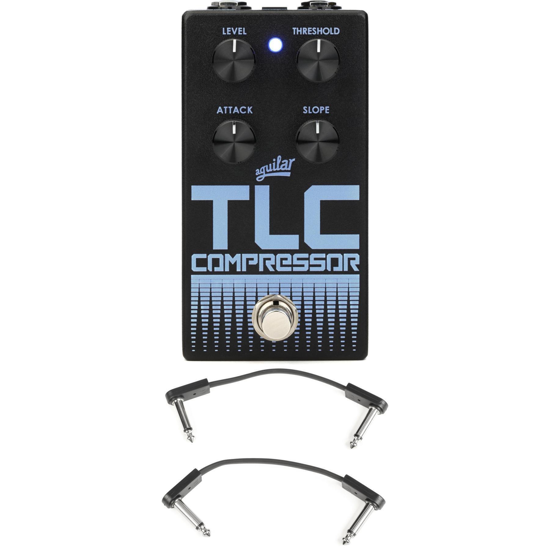 Aguilar TLC V2 Bass Compressor Pedal with EBS Patch Cables | Sweetwater