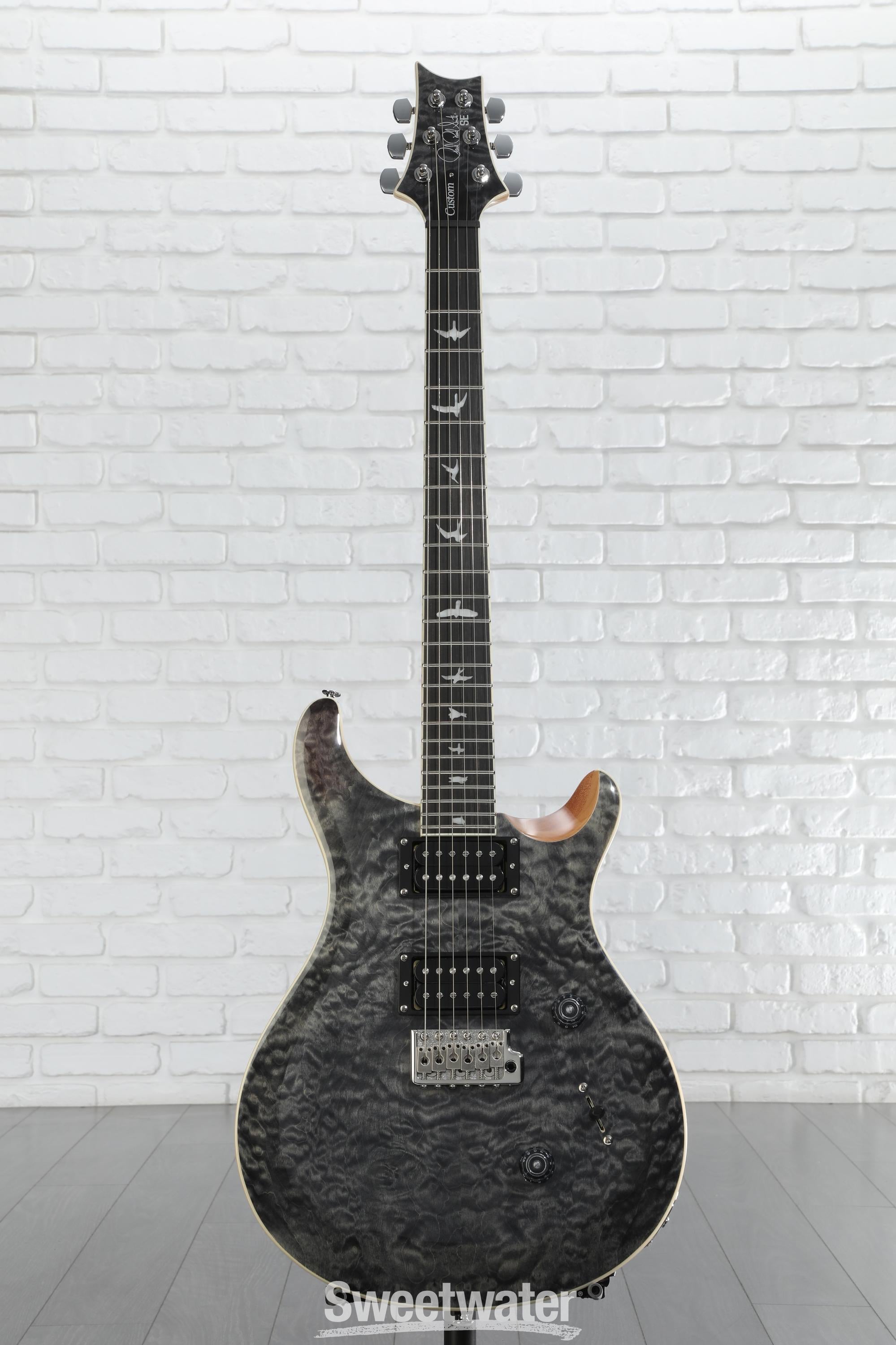 PRS SE Custom 24 Electric Guitar - Quilt Charcoal
