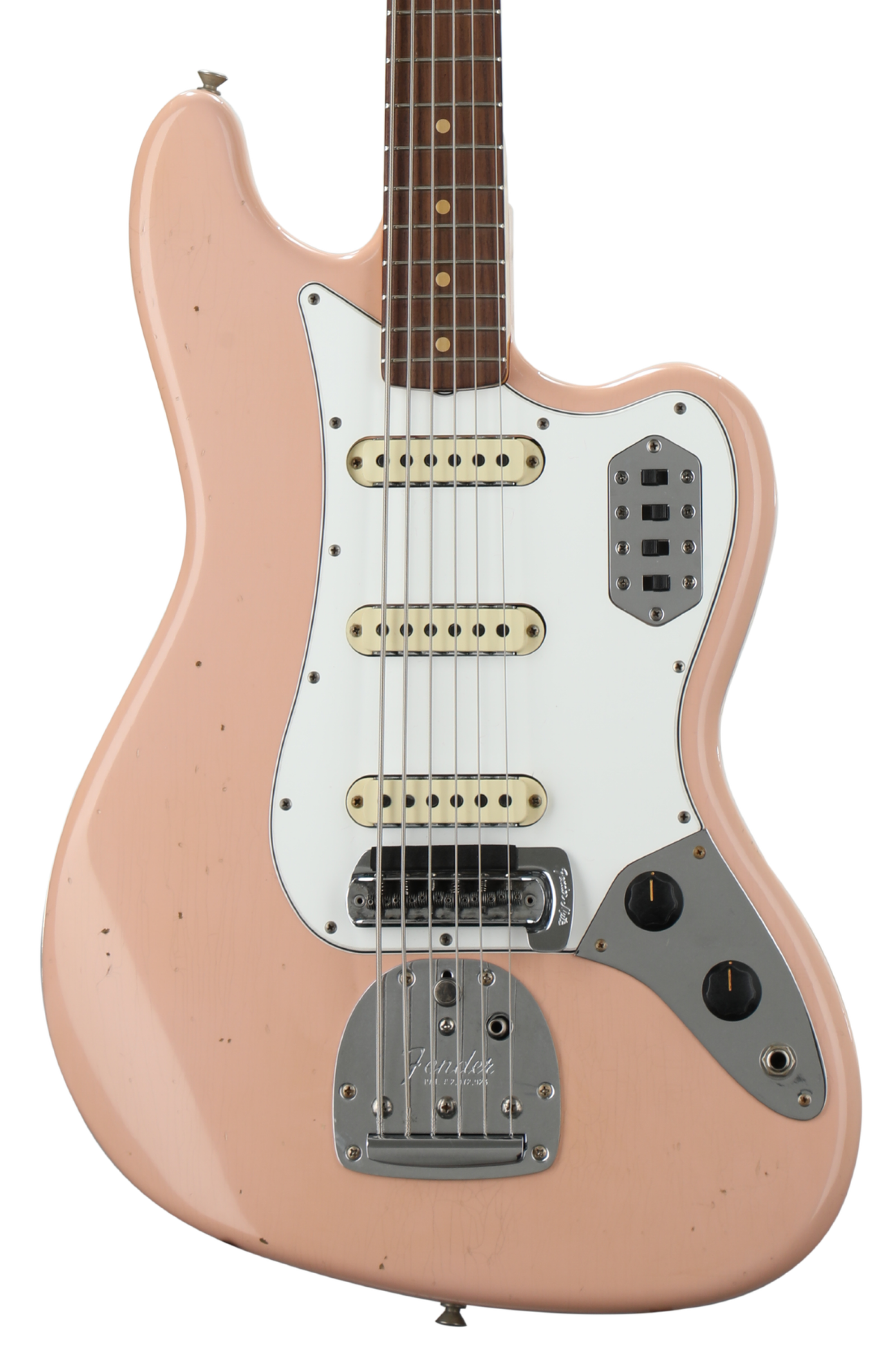 Fender Custom Shop '60s Journeyman Relic Bass VI - Aged Shell Pink