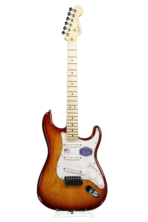 Fender American Deluxe Ash Strat - Tobacco Sunburst | Sweetwater