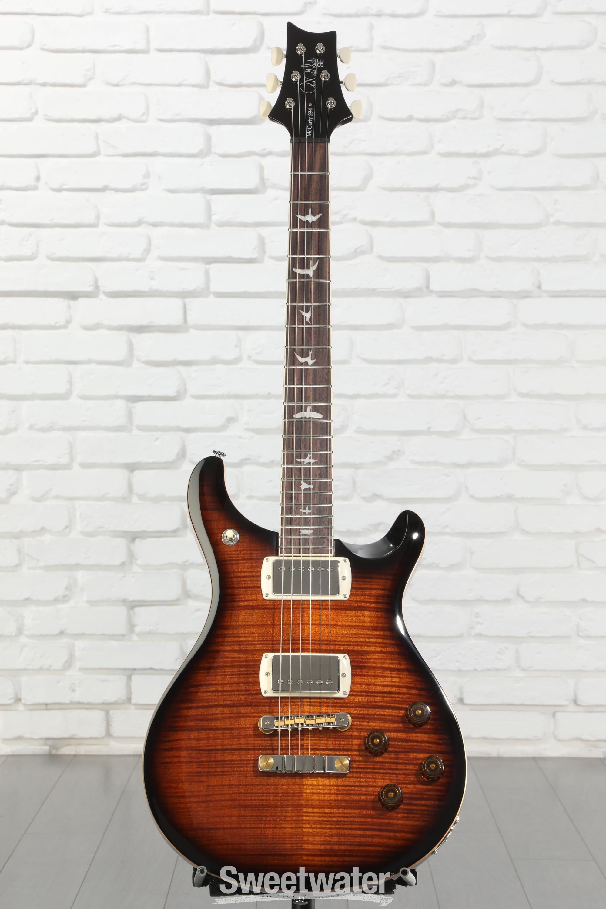 PRS SE McCarty 594 Electric Guitar - Black Gold Burst | Sweetwater