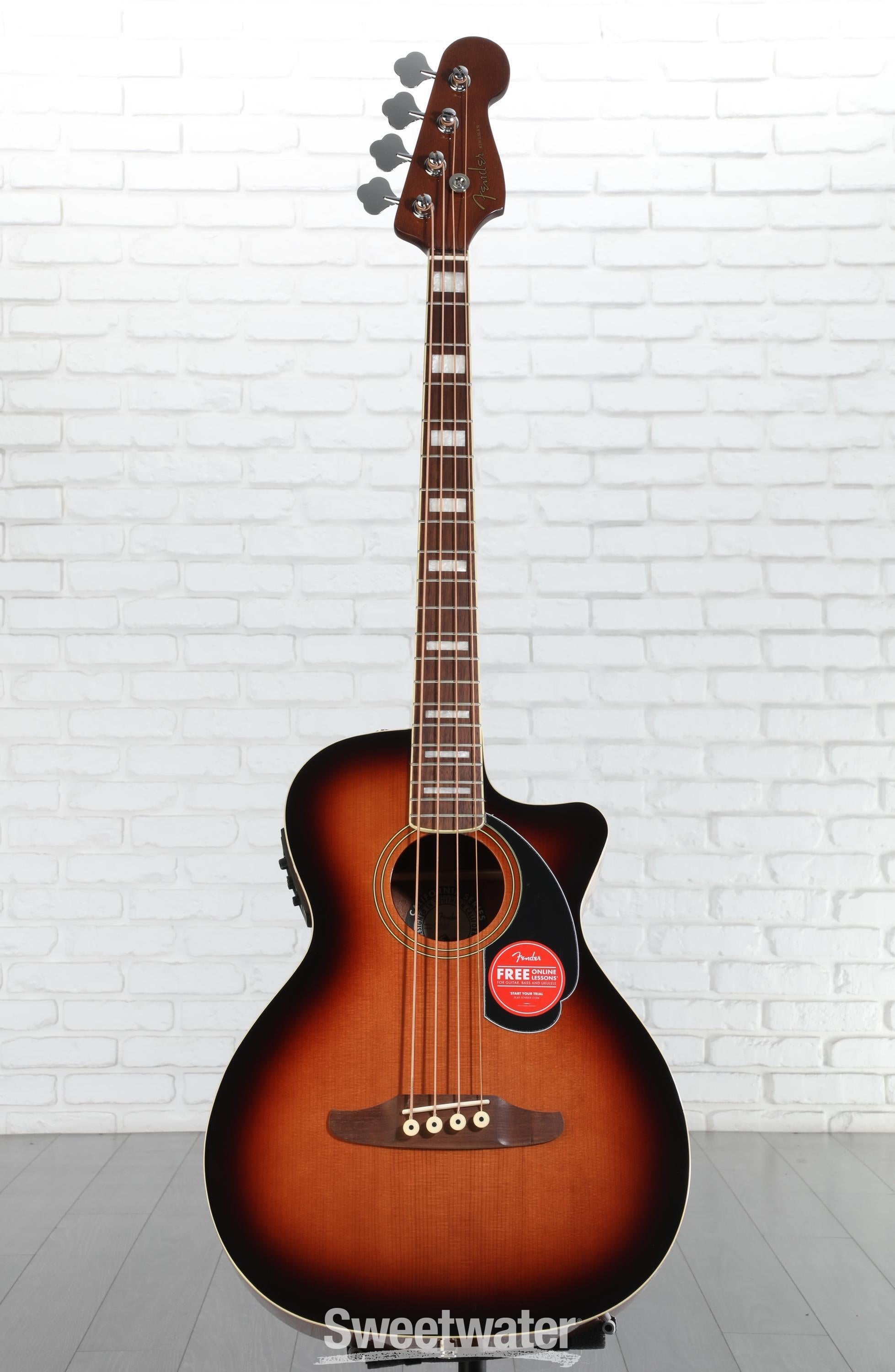 Fender Kingman Acoustic-electric Bass - Shaded Edge Burst | Sweetwater