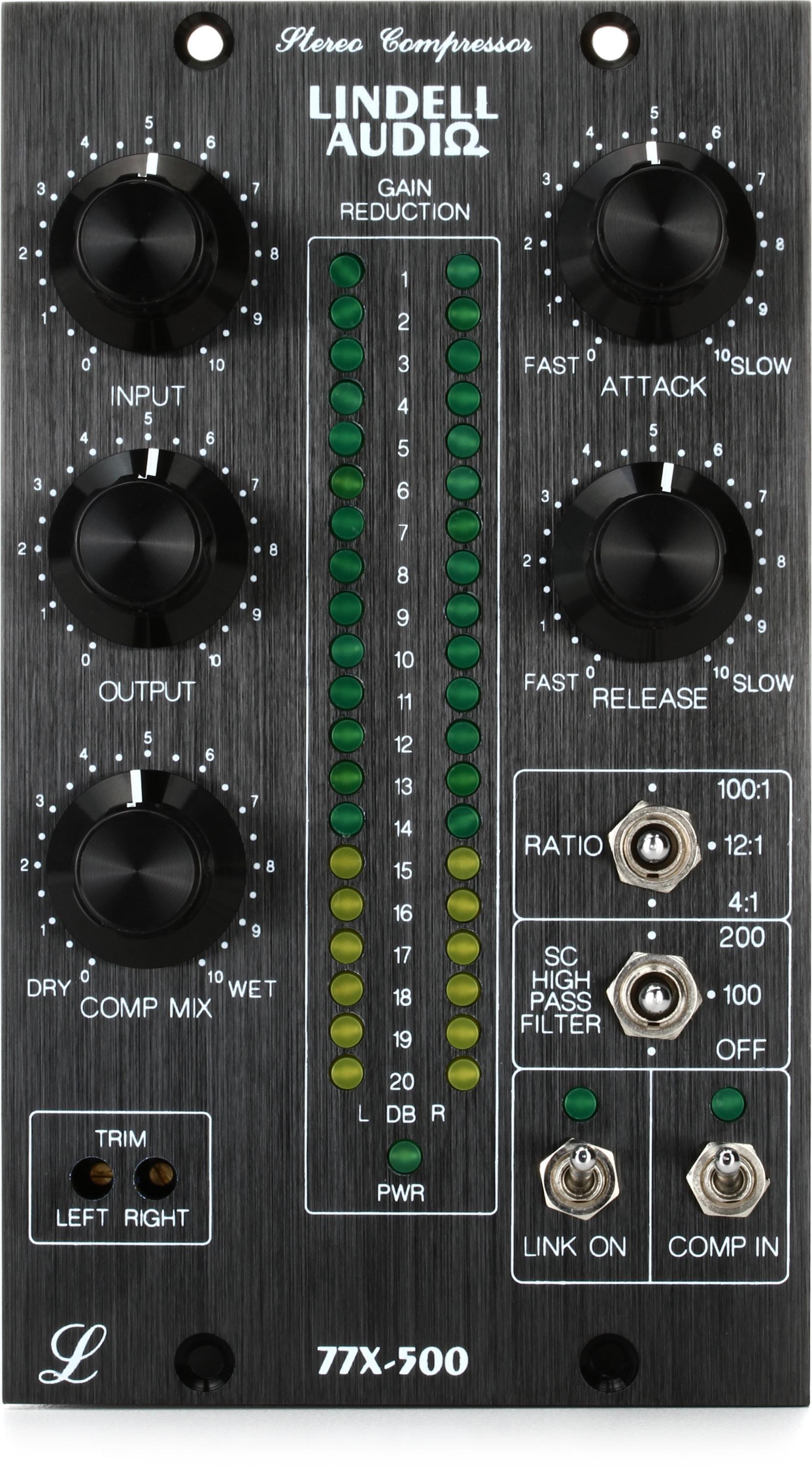 Lindell Audio 77X 500 Series Stereo Compressor/Limiter | Sweetwater