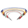 Photo of Hosa CSS-845 1/4-inch TRS Male to 1/4-inch TRS Male Patch Cable 8-pack - 1.5 foot (Various Colors)