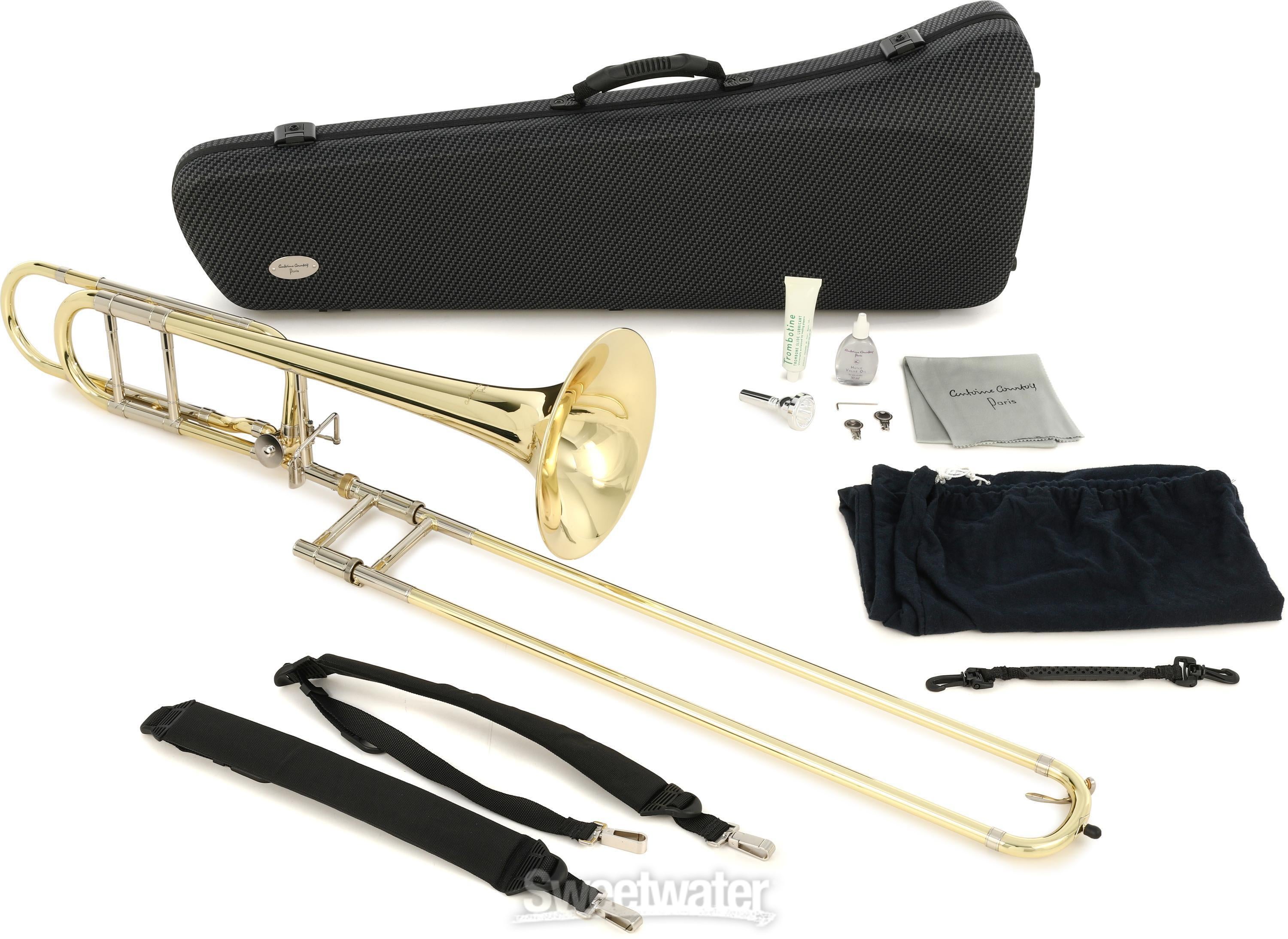 Antoine Courtois Legend 420 Professional Trombone - F Attachment, Yellow  Brass Bell, Clear Lacquer | Sweetwater