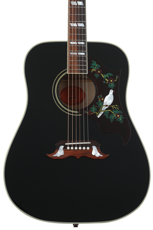 ギター Gibson Acoustic Limited Dove Trans Ebony Gibson Acoustic Dove Original Acoustic-electric Guitar - Ebony