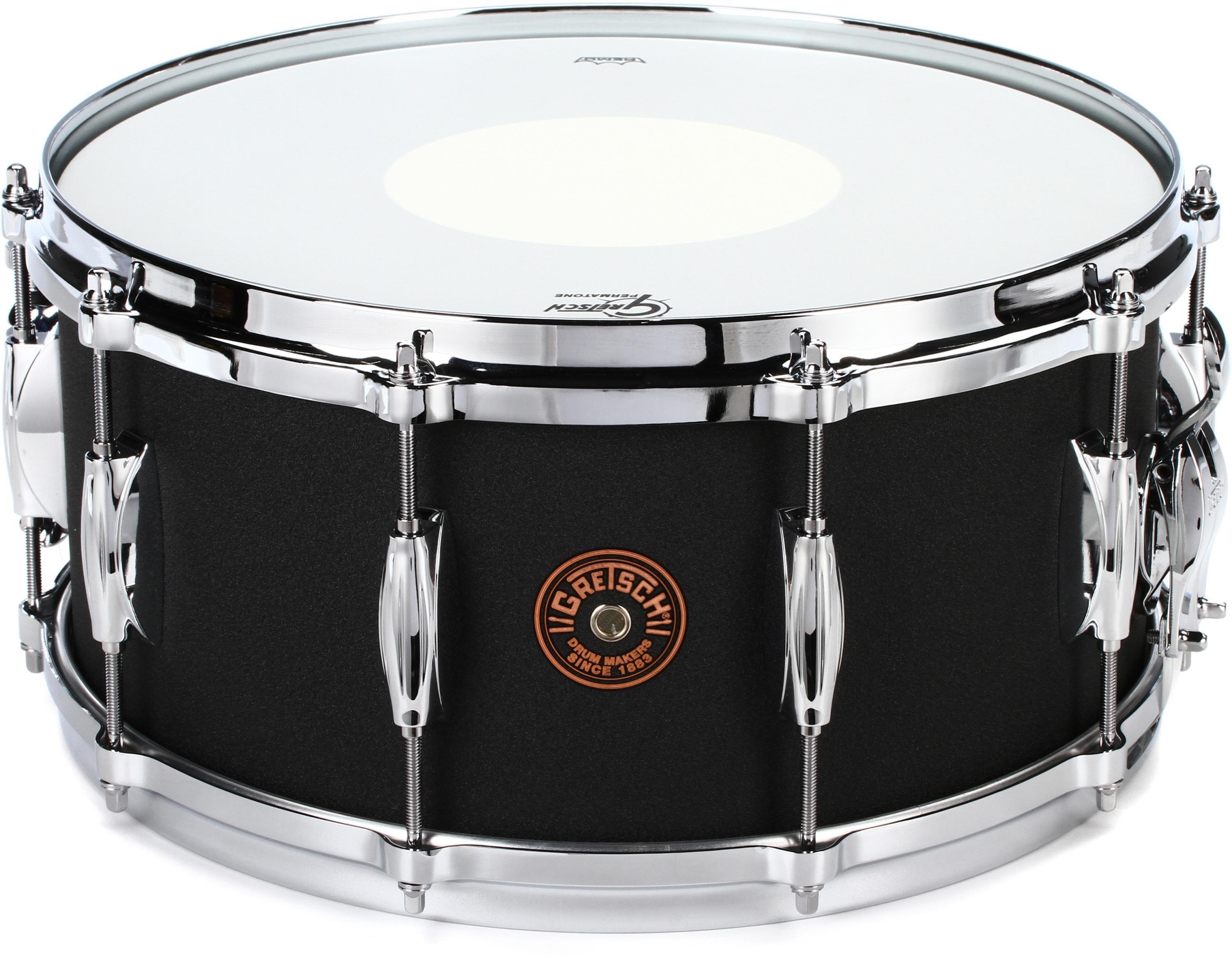 Gretsch Drums USA Black Copper Snare Drum - 6.5 x 14 inch - Black Powder  Coat