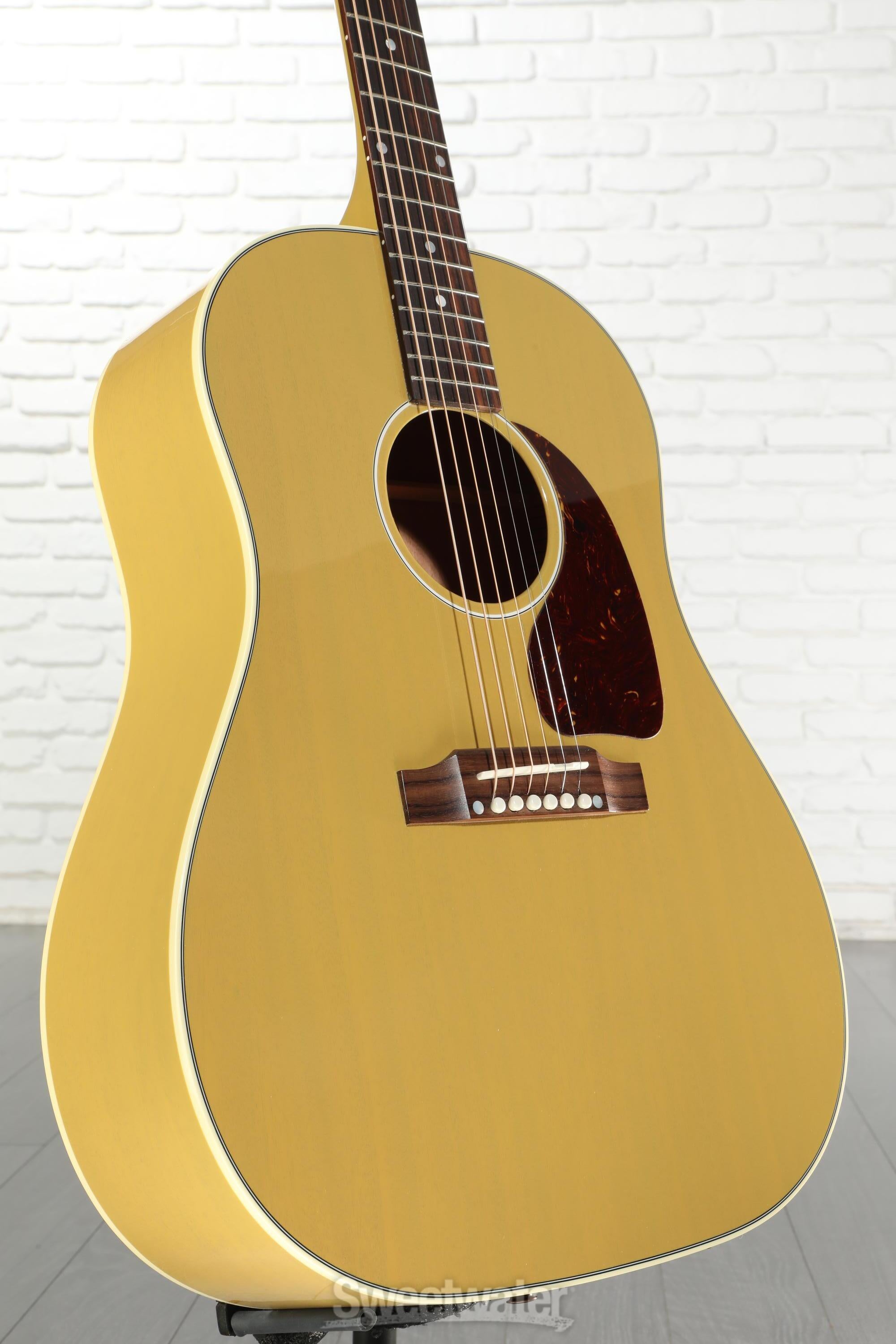 Photo of Gibson Acoustic J-45 All Mahogany Acoustic-electric Guitar - TV Yellow