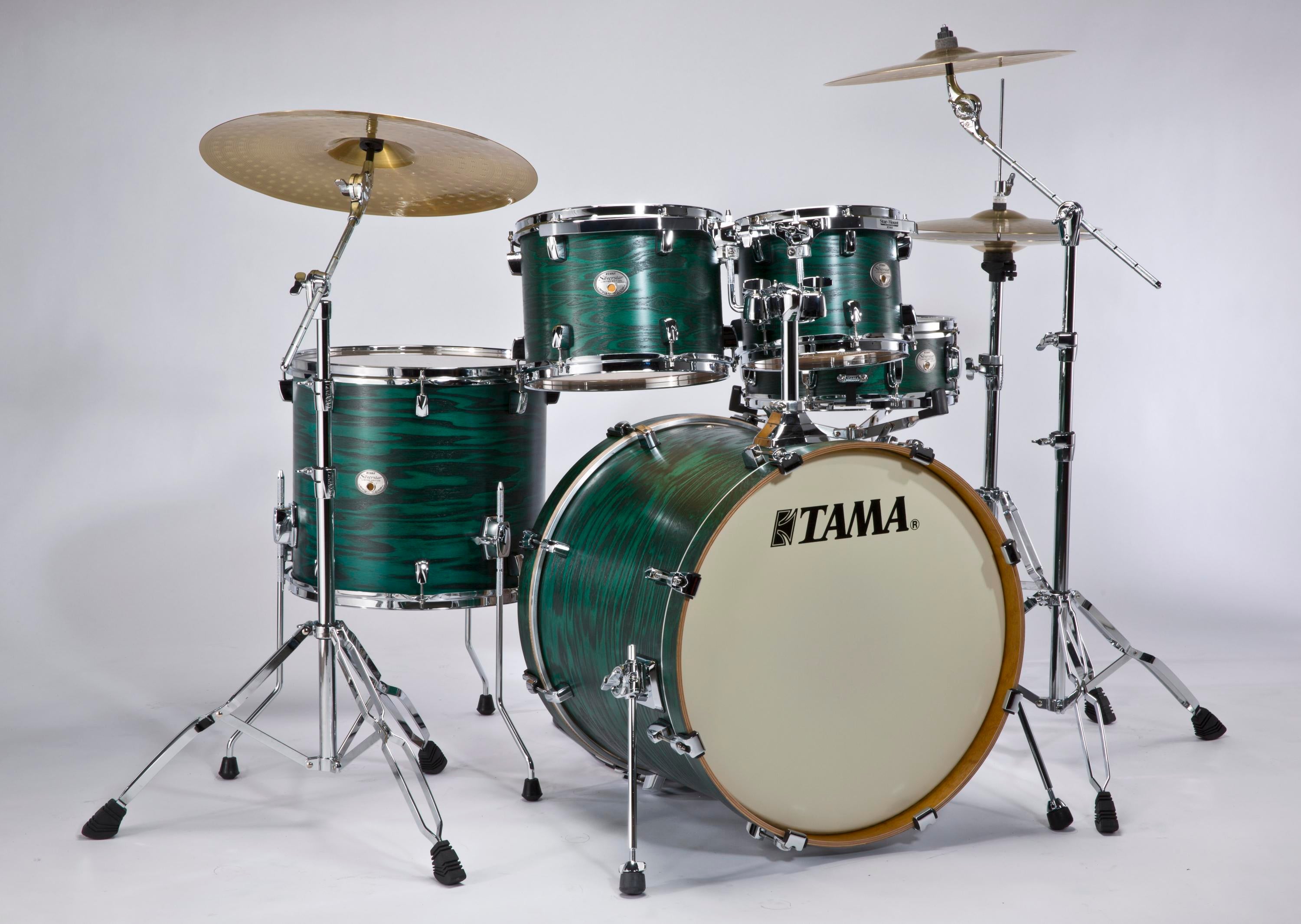 Tama VT52KS Silverstar Shell Kit LTD - Satin Green Tamo Ash