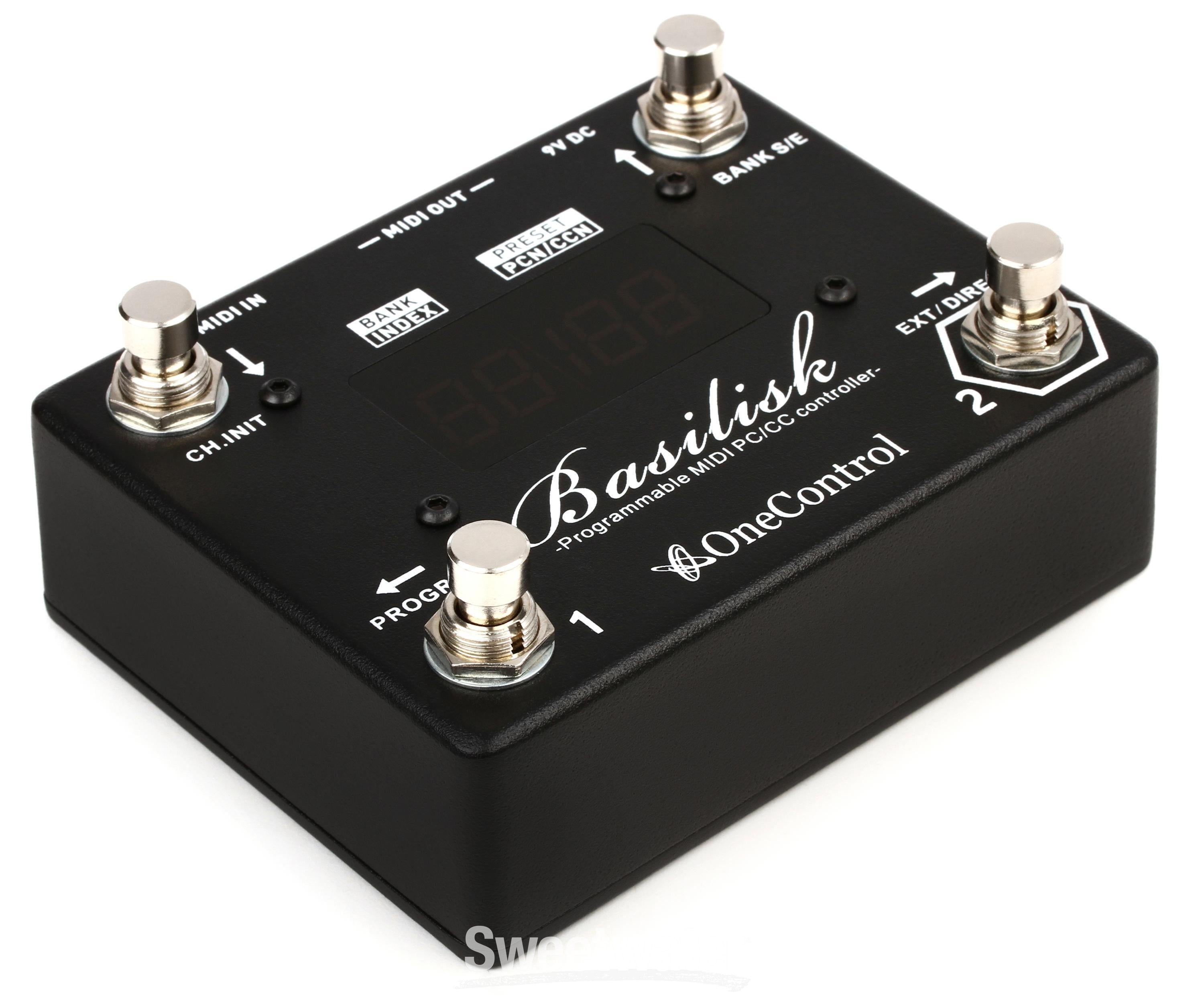 One Control Basilisk Programmable MIDI Switching Pedal | Sweetwater