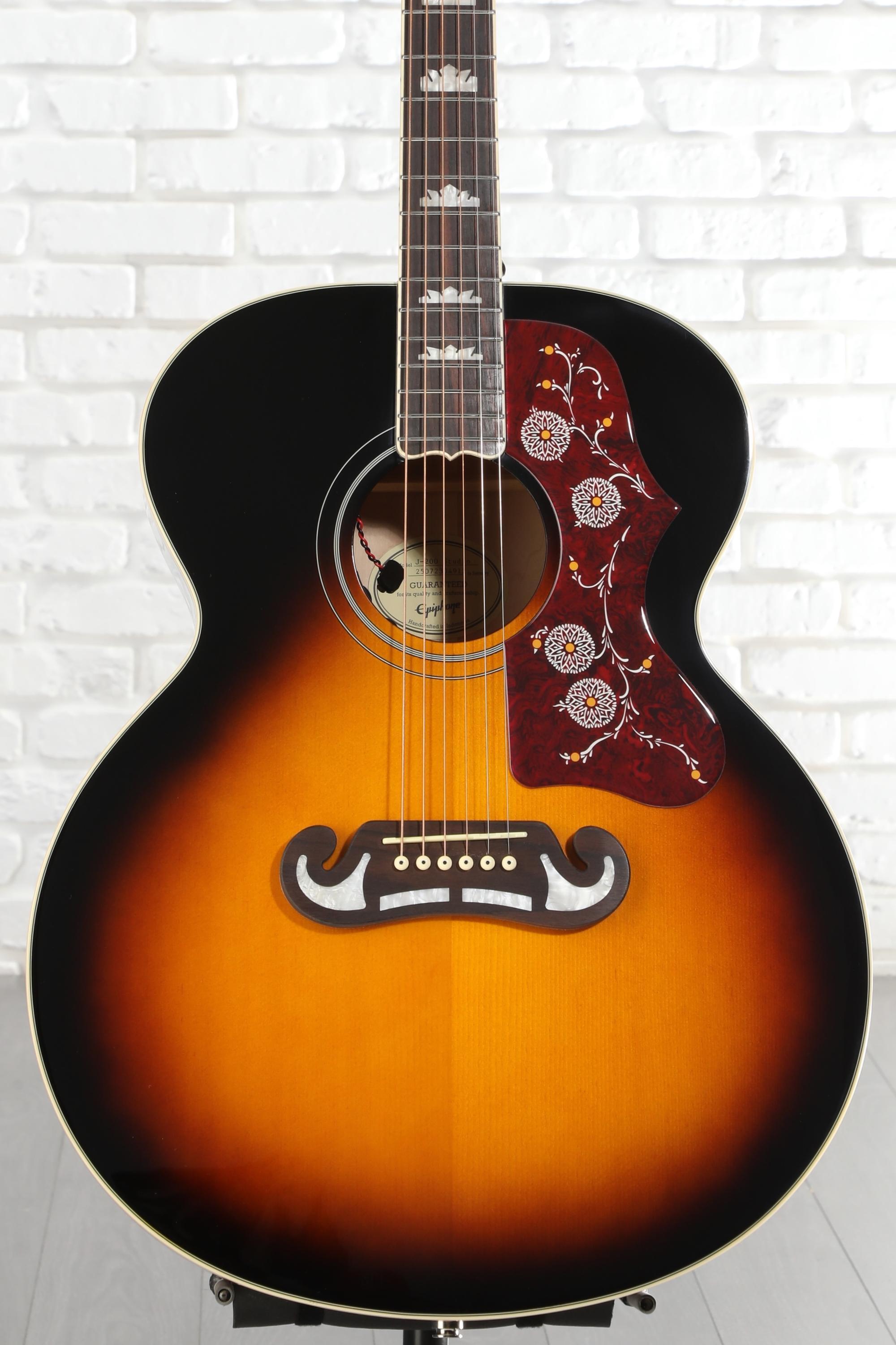 Epiphone J-200 Studio Acoustic-electric Guitar - Vintage Sunburst