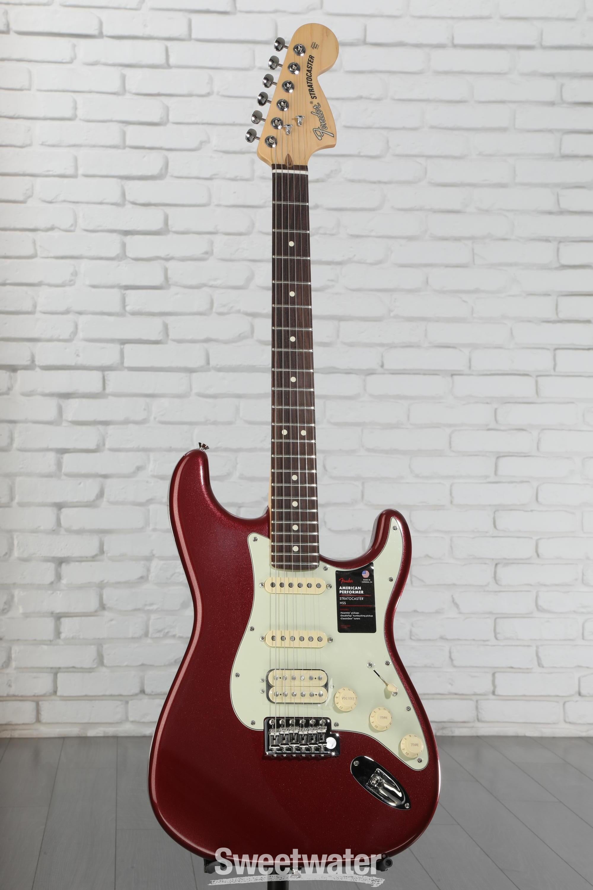 Fender American Performer Stratocaster HSS - Aubergine with