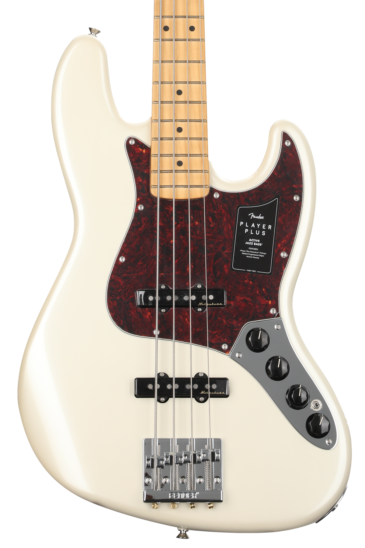 Fender Player Plus Active Jazz Bass - Olympic Pearl with