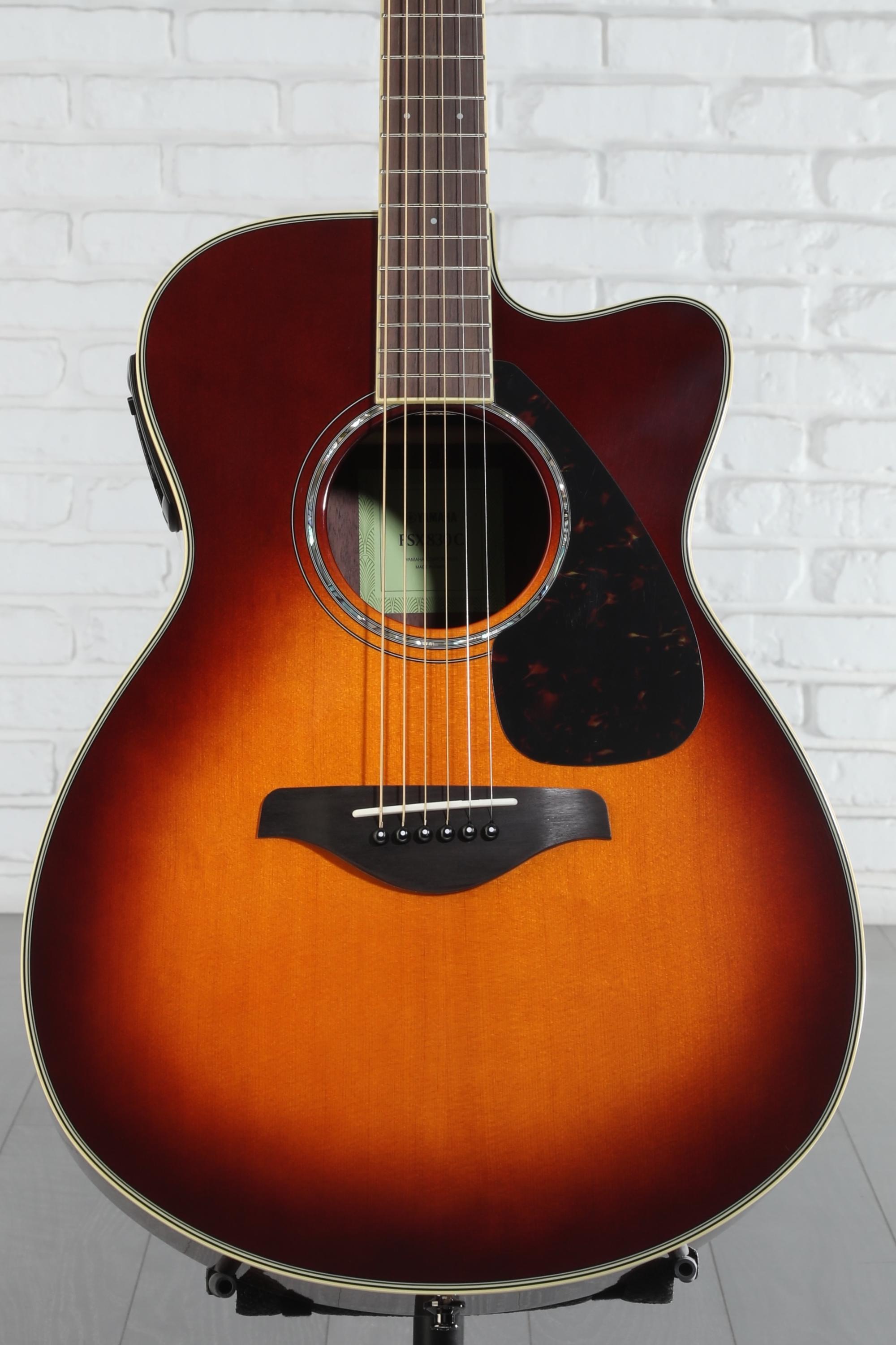 Yamaha FSX830C Concert Cutaway Acoustic-electric Guitar - Brown