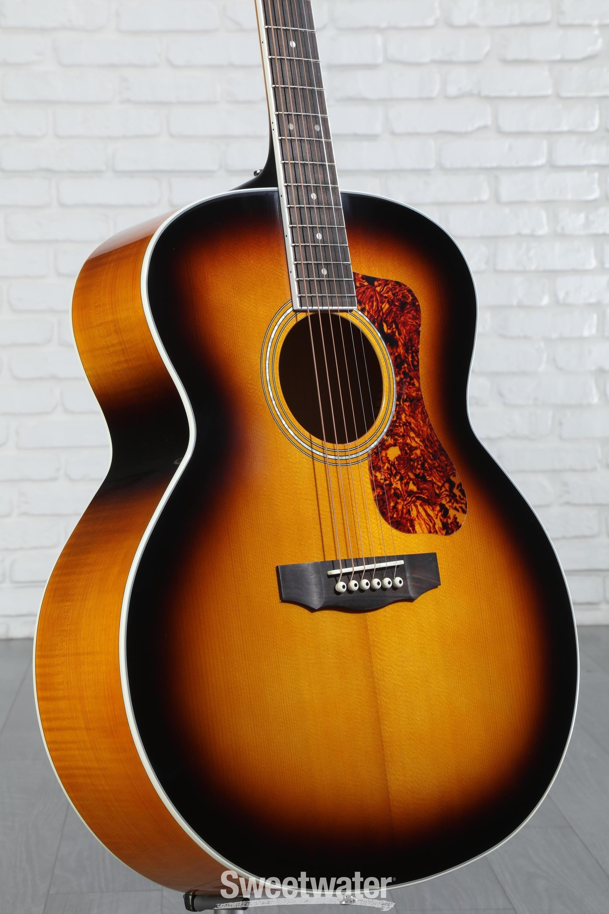 Guild F-250E Deluxe Acoustic-Electric Guitar - Antique Burst