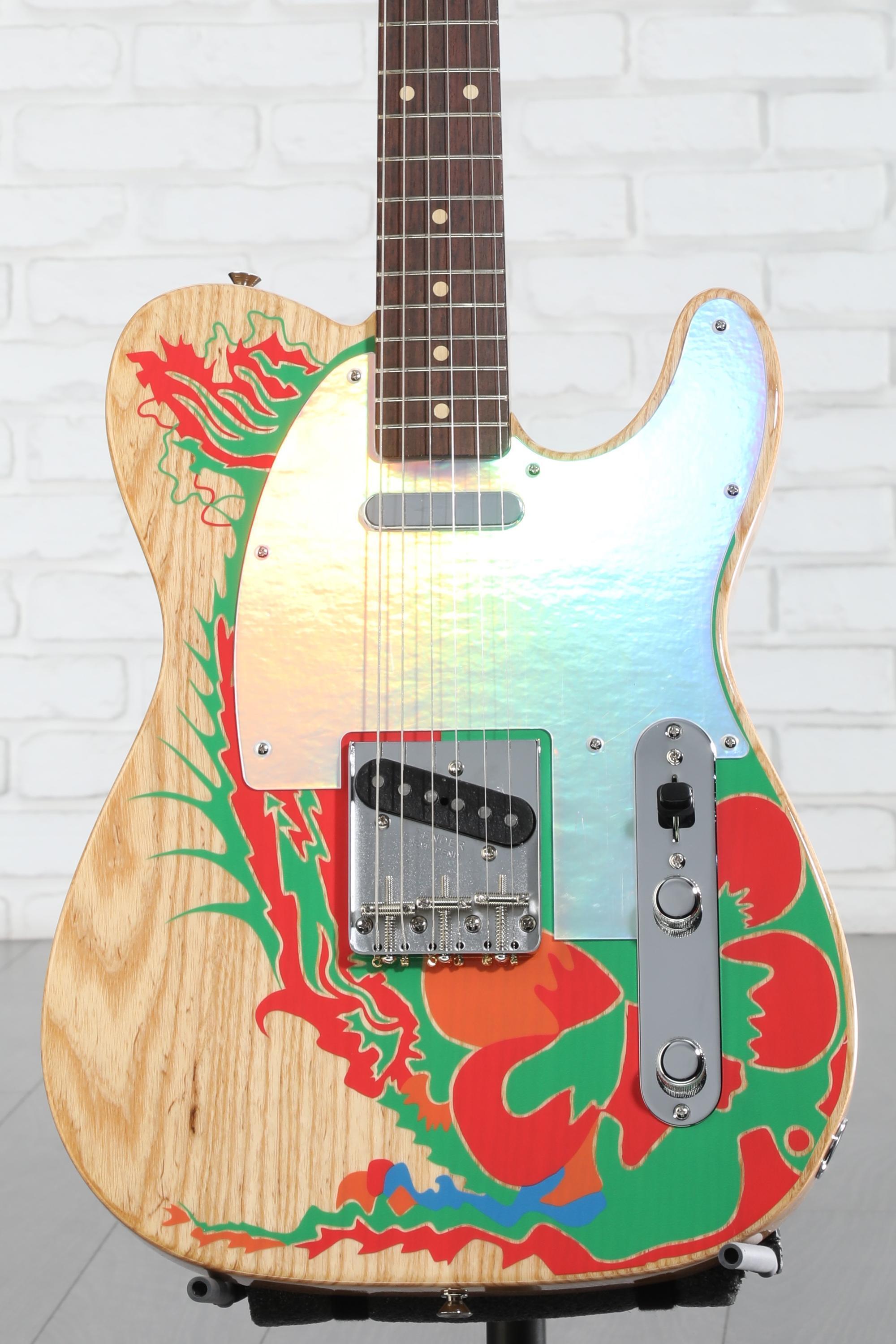 ジャンク品 Fender Telecaster Fender Jimmy Page Telecaster - Natural with Artwork | Sweetwater