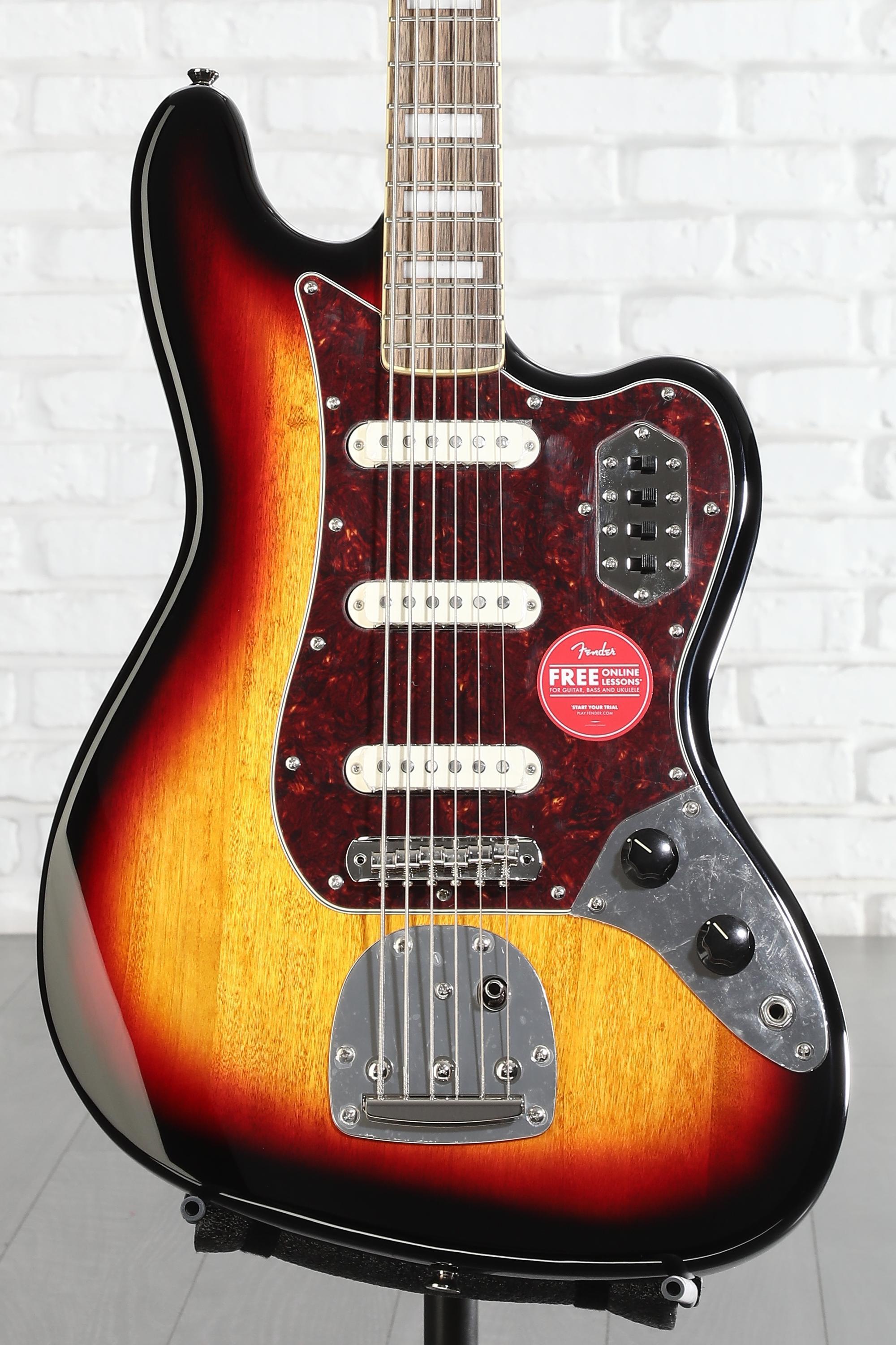 Squier Classic Vibe Bass VI Guitar - 3-tone Sunburst | Sweetwater