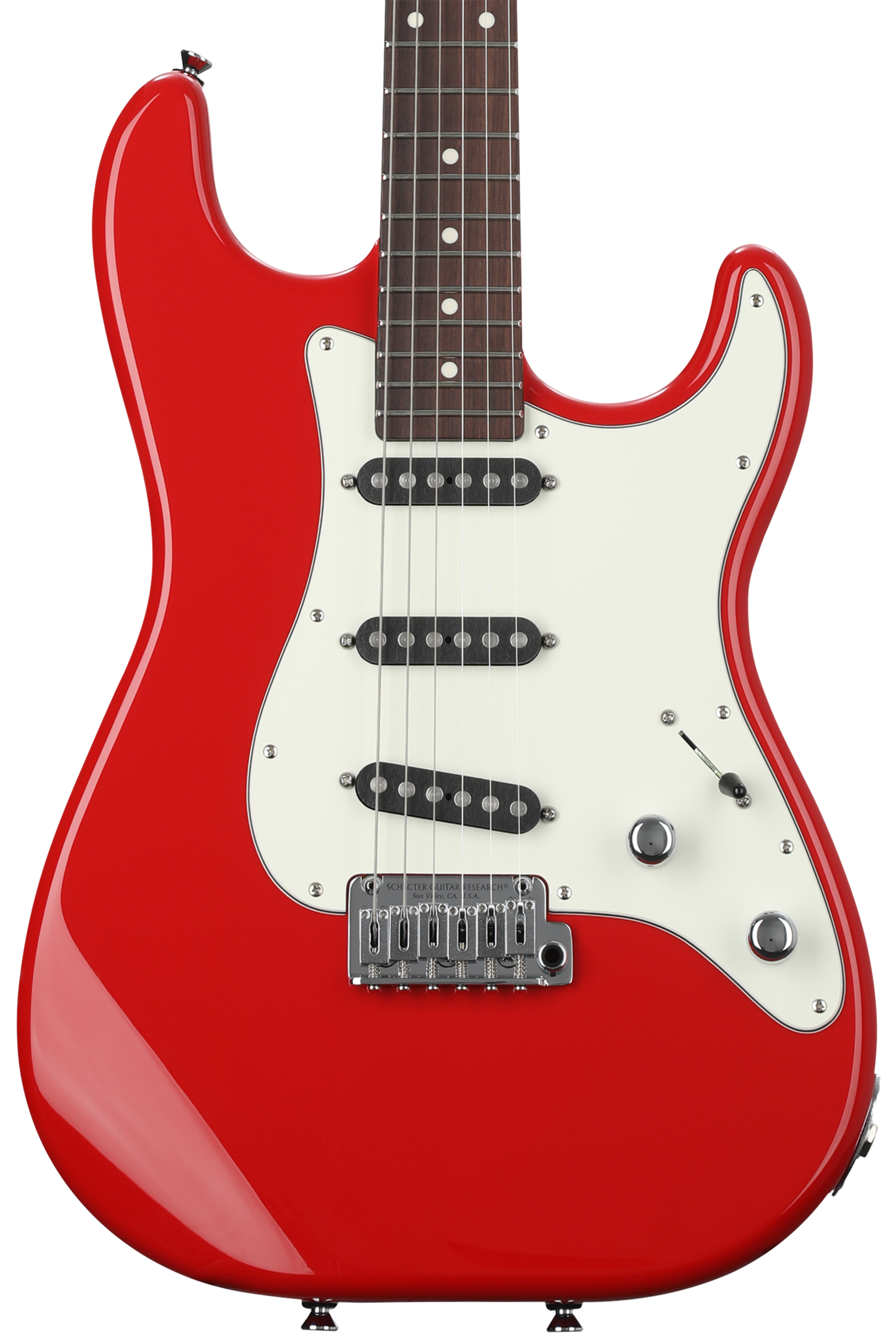 Schecter USA Traditional Alder Electric Guitar - Vintage Red with Rosewood  Fingerboard