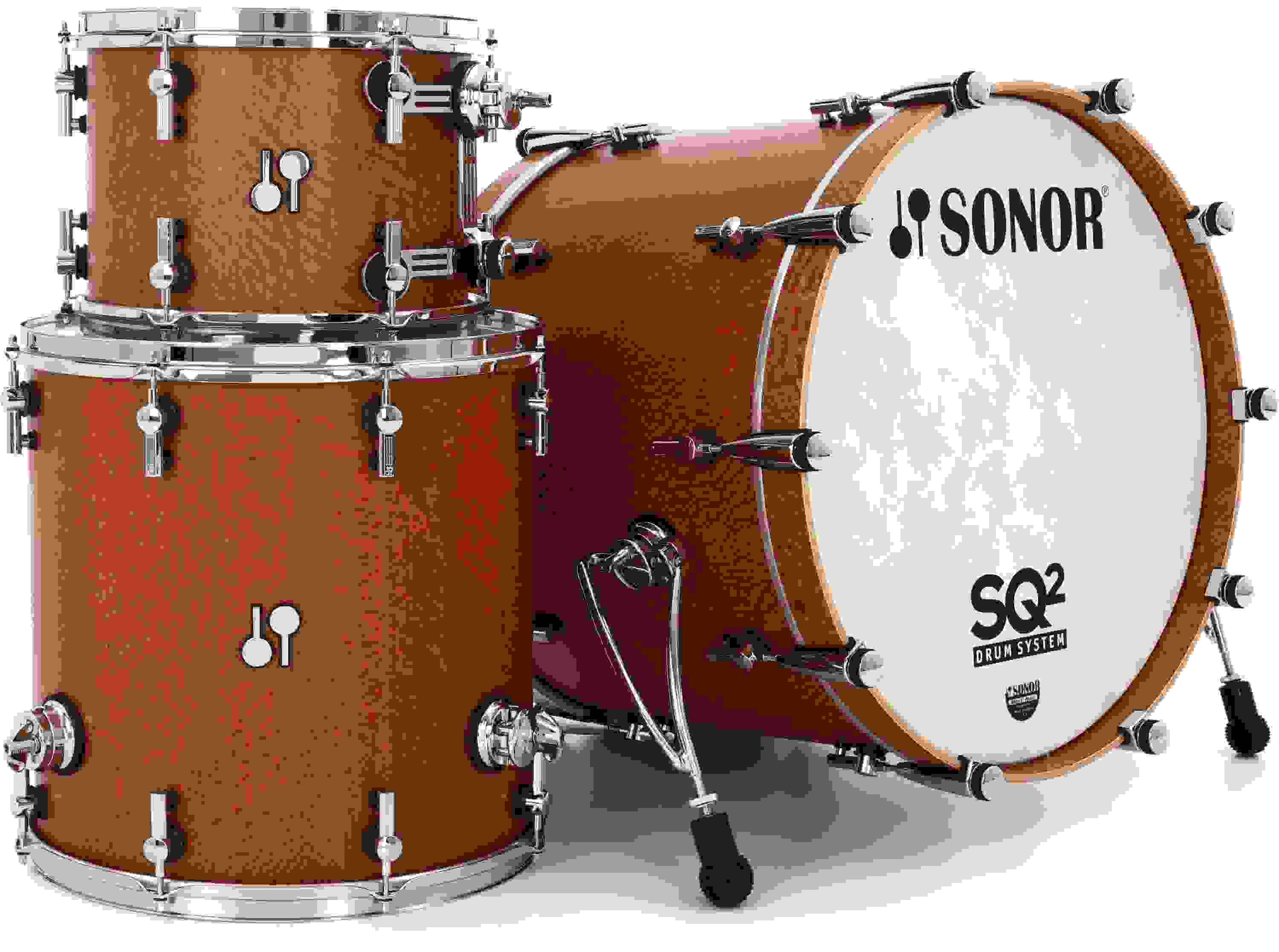 Sonor SQ2 Maple 3-piece Shell Pack - Silky Oak Semi-Gloss | Sweetwater