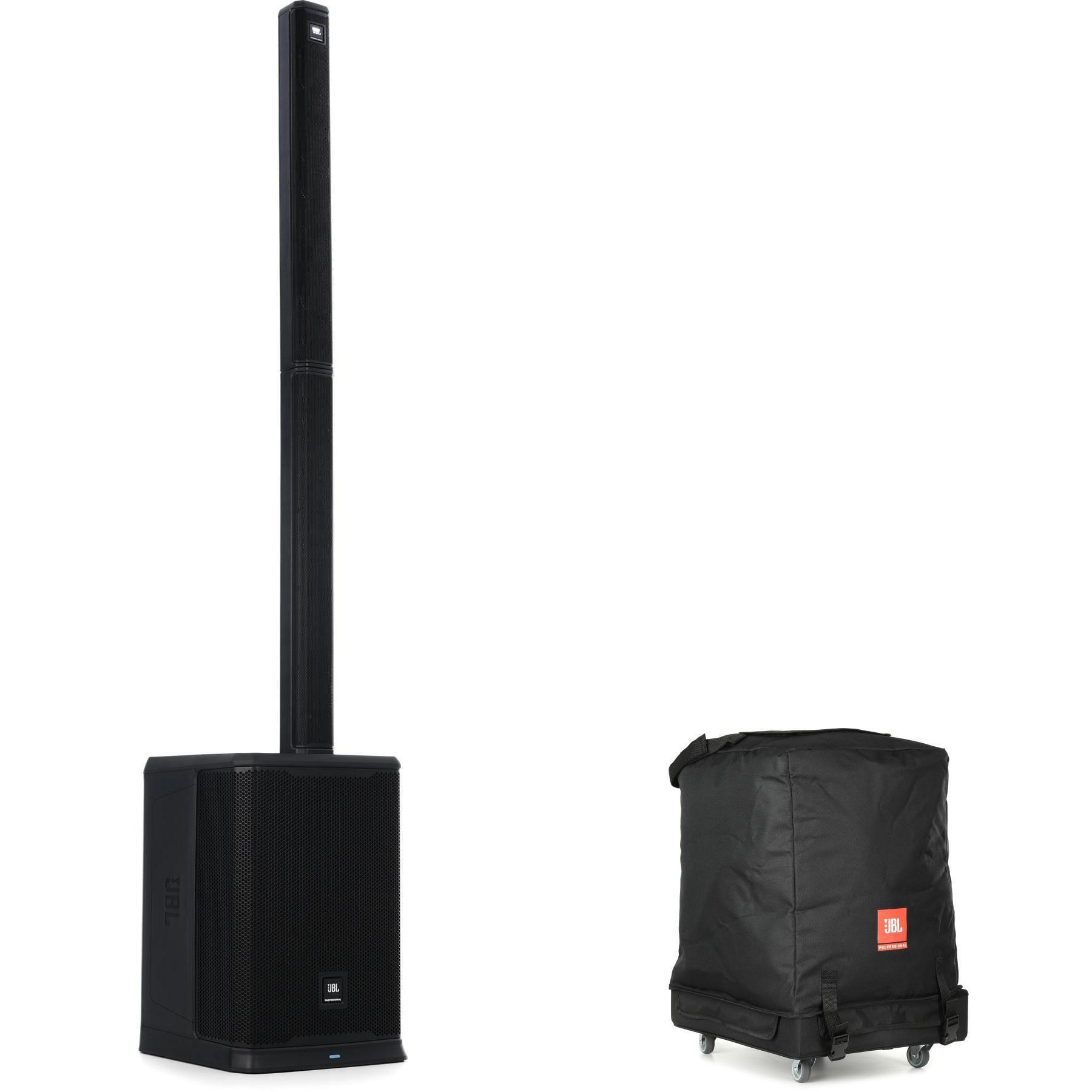 Photo of JBL PRX ONE Powered Column PA Speaker with Transporter Rolling Base