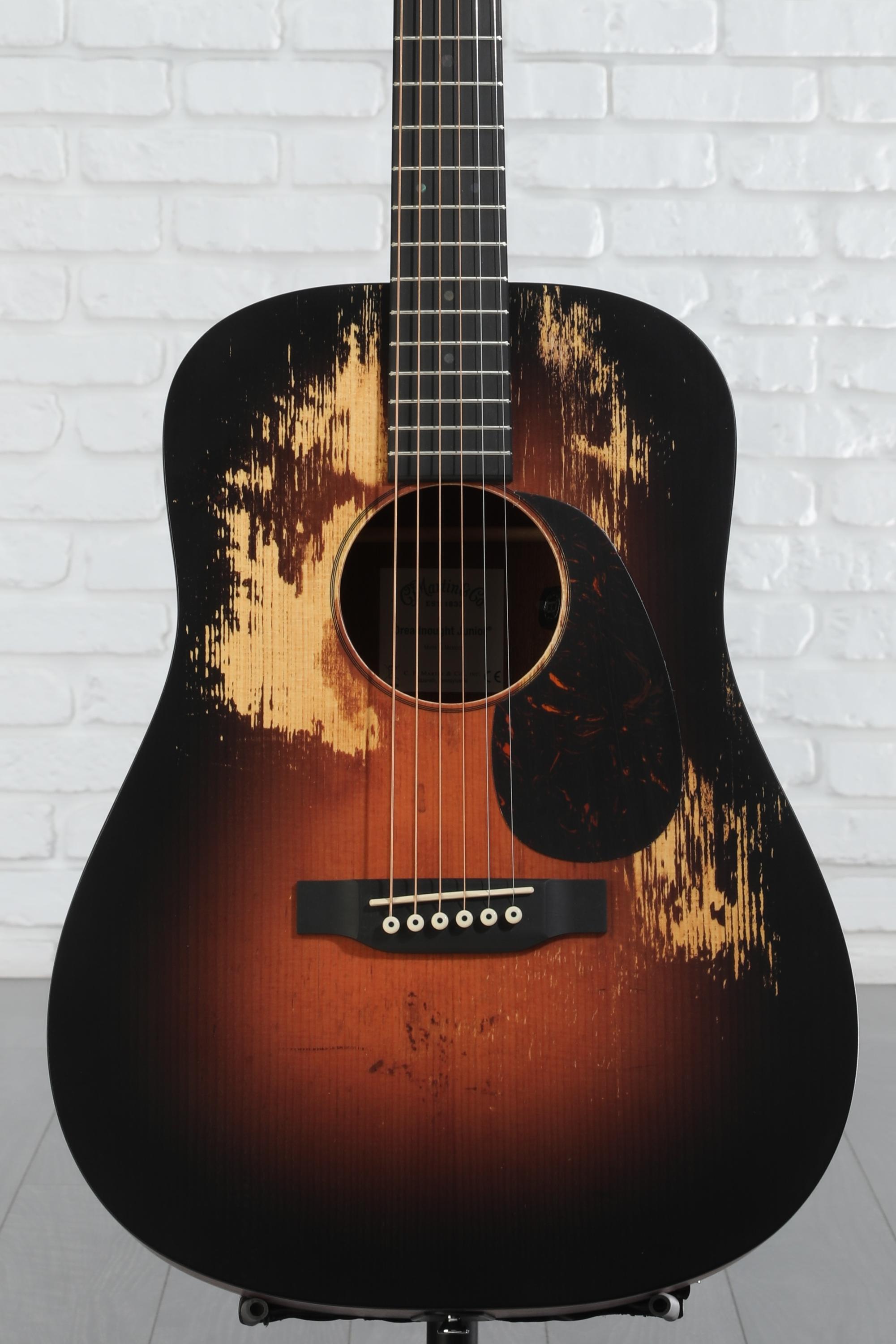 Martin D-16E Burst Acoustic-Electric Guitar - Mahogany Burst