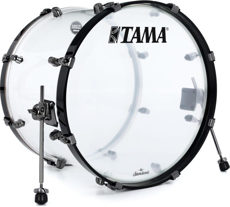Tama 50th Anniversary Starclassic Mirage Bass Drum - 16 inches x 22 inches, Clear